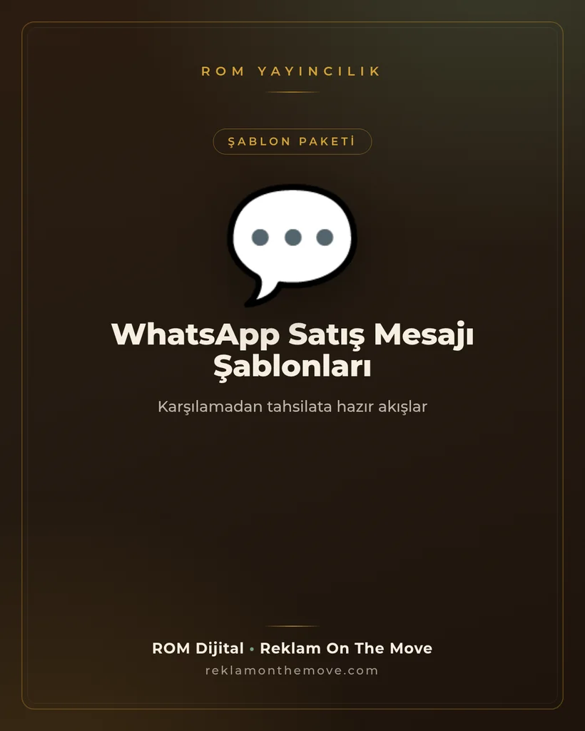 WhatsApp Satış Mesajı Şablonları — ROM Yayıncılık kapak görseli