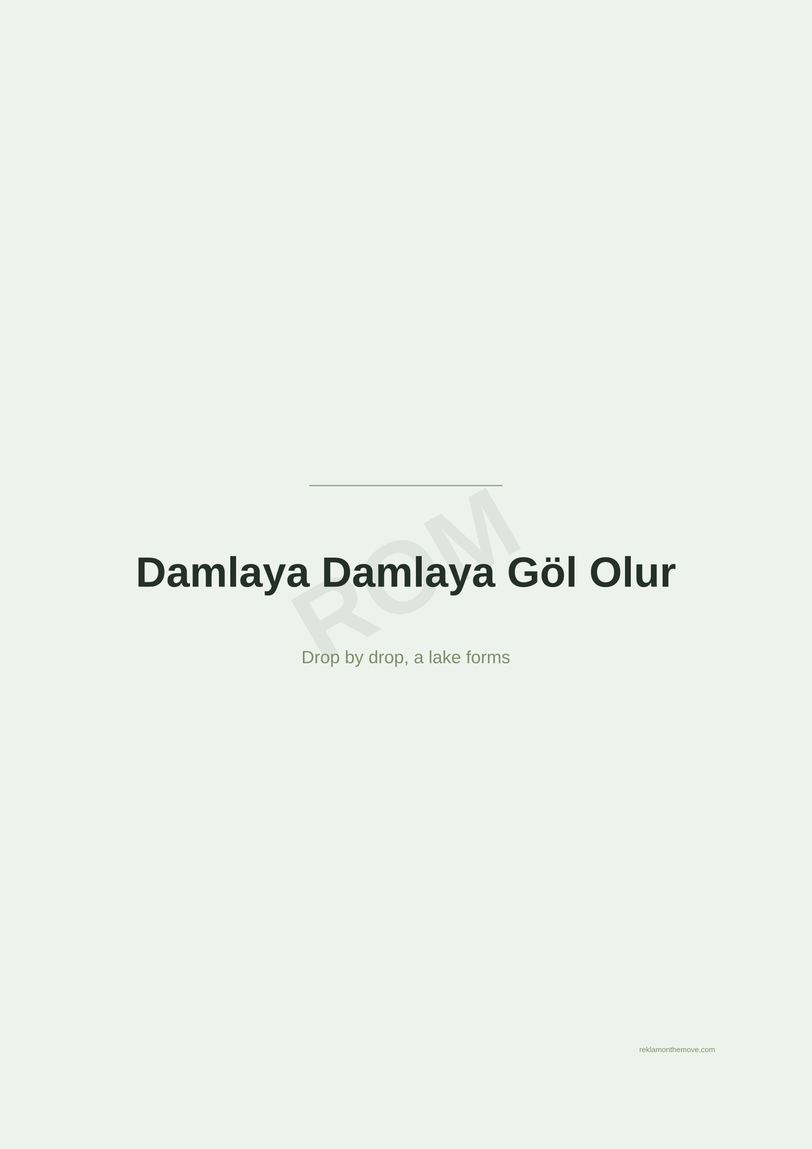 Damlaya Damlaya Göl Olur · Adaçayı — ROM dijital ürün önizlemesi (filigranlı)