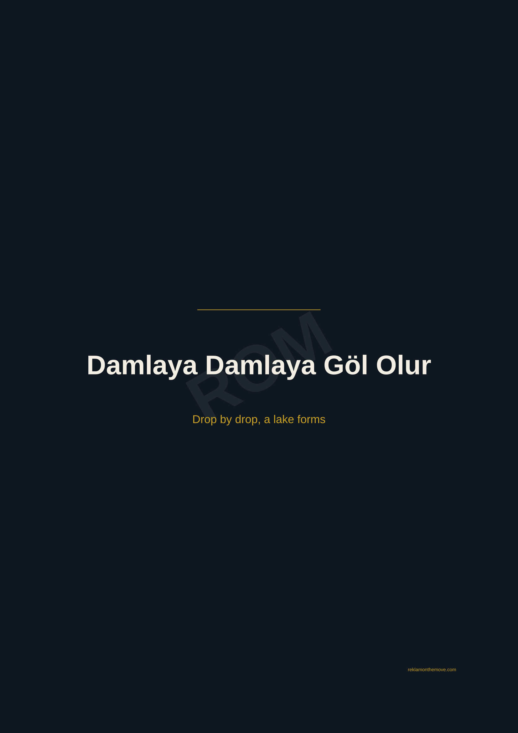Damlaya Damlaya Göl Olur · Gece — ROM dijital ürün önizlemesi (filigranlı)