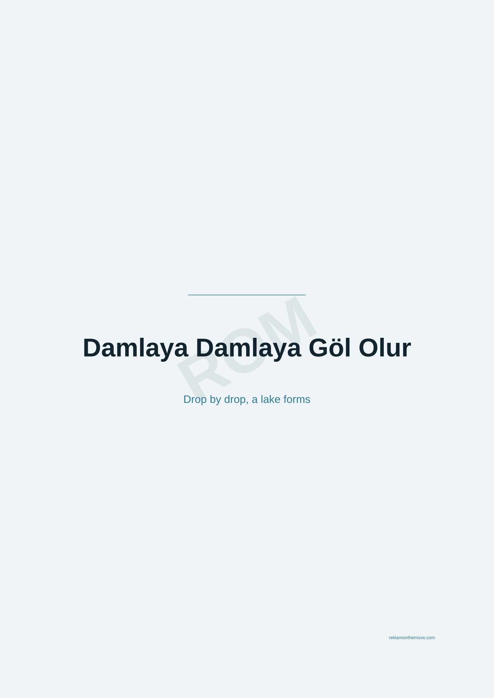 Damlaya Damlaya Göl Olur · Okyanus — ROM dijital ürün önizlemesi (filigranlı)