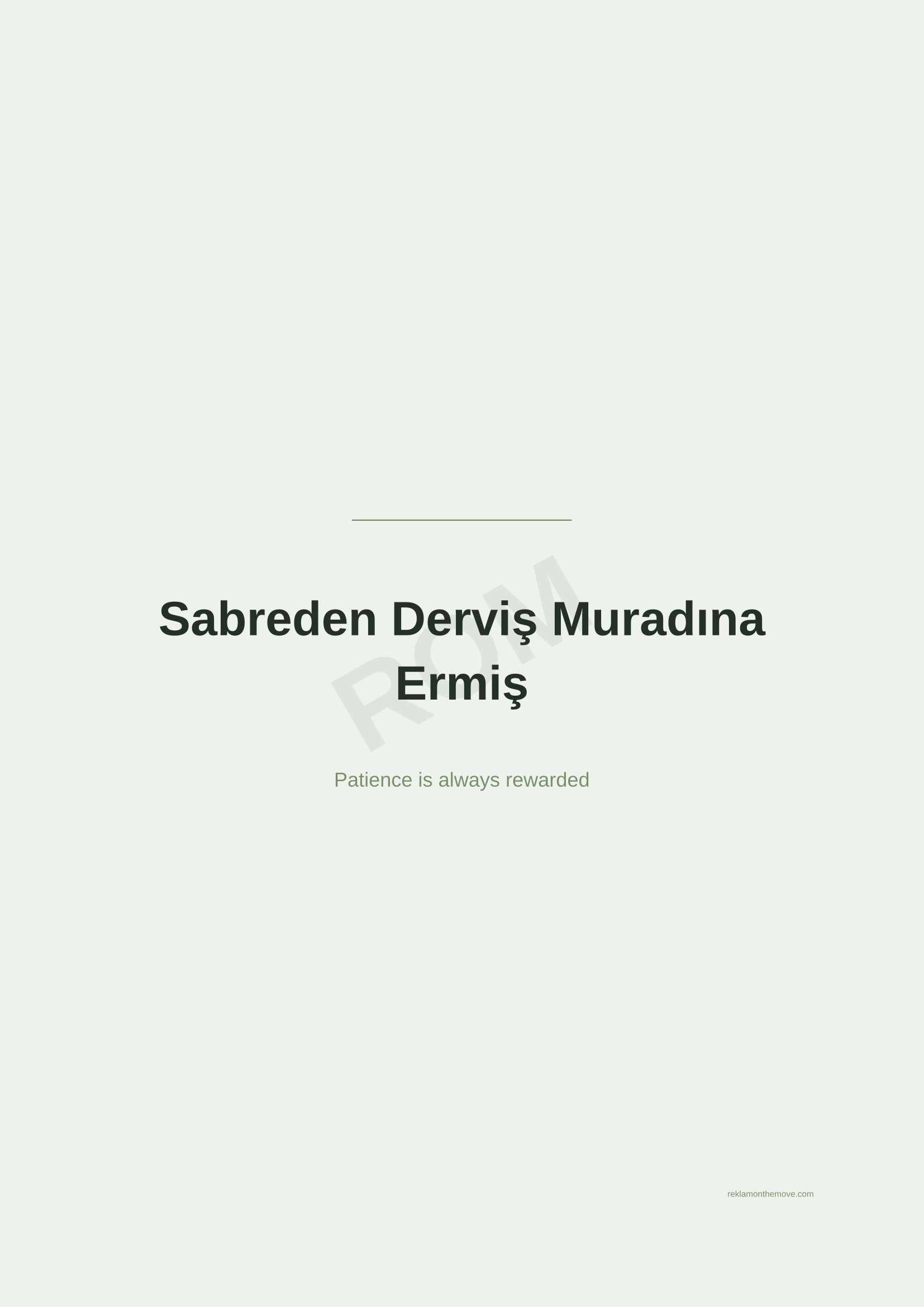 Sabreden Derviş Muradına Ermiş · Adaçayı — ROM dijital ürün önizlemesi (filigranlı)