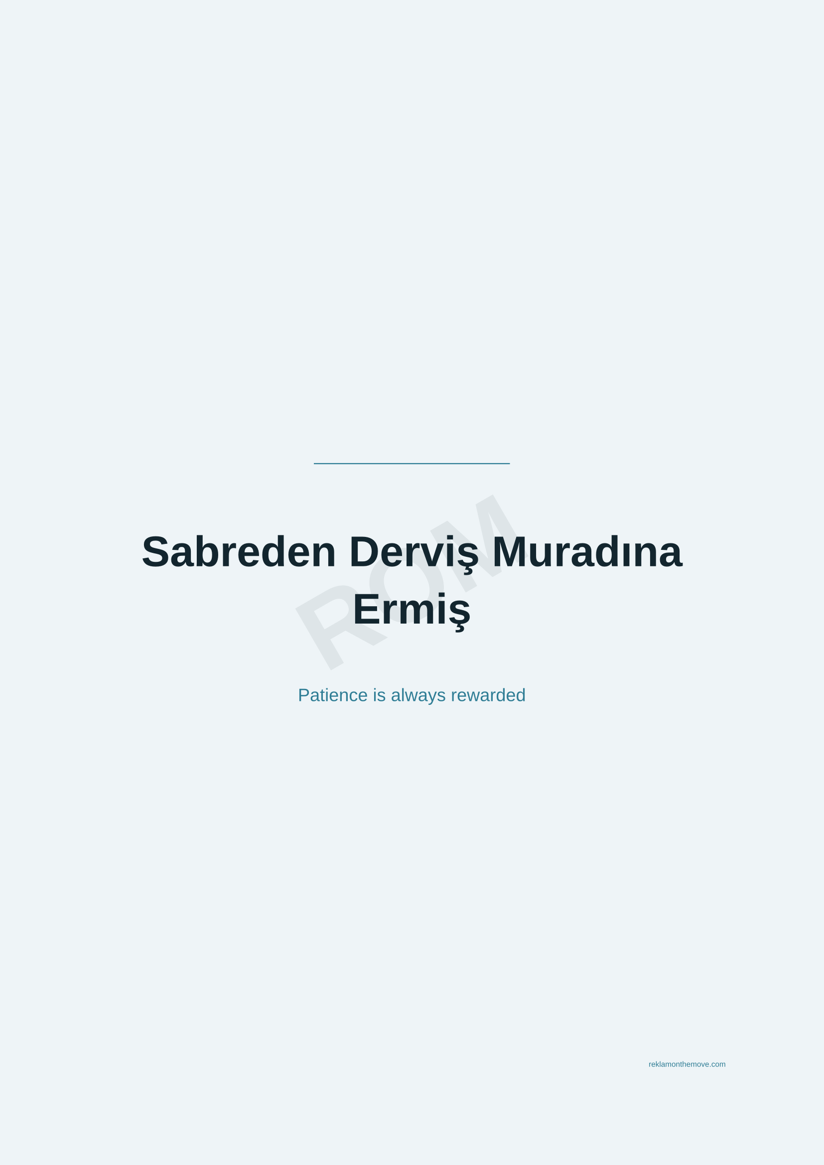 Sabreden Derviş Muradına Ermiş · Okyanus — ROM dijital ürün önizlemesi (filigranlı)