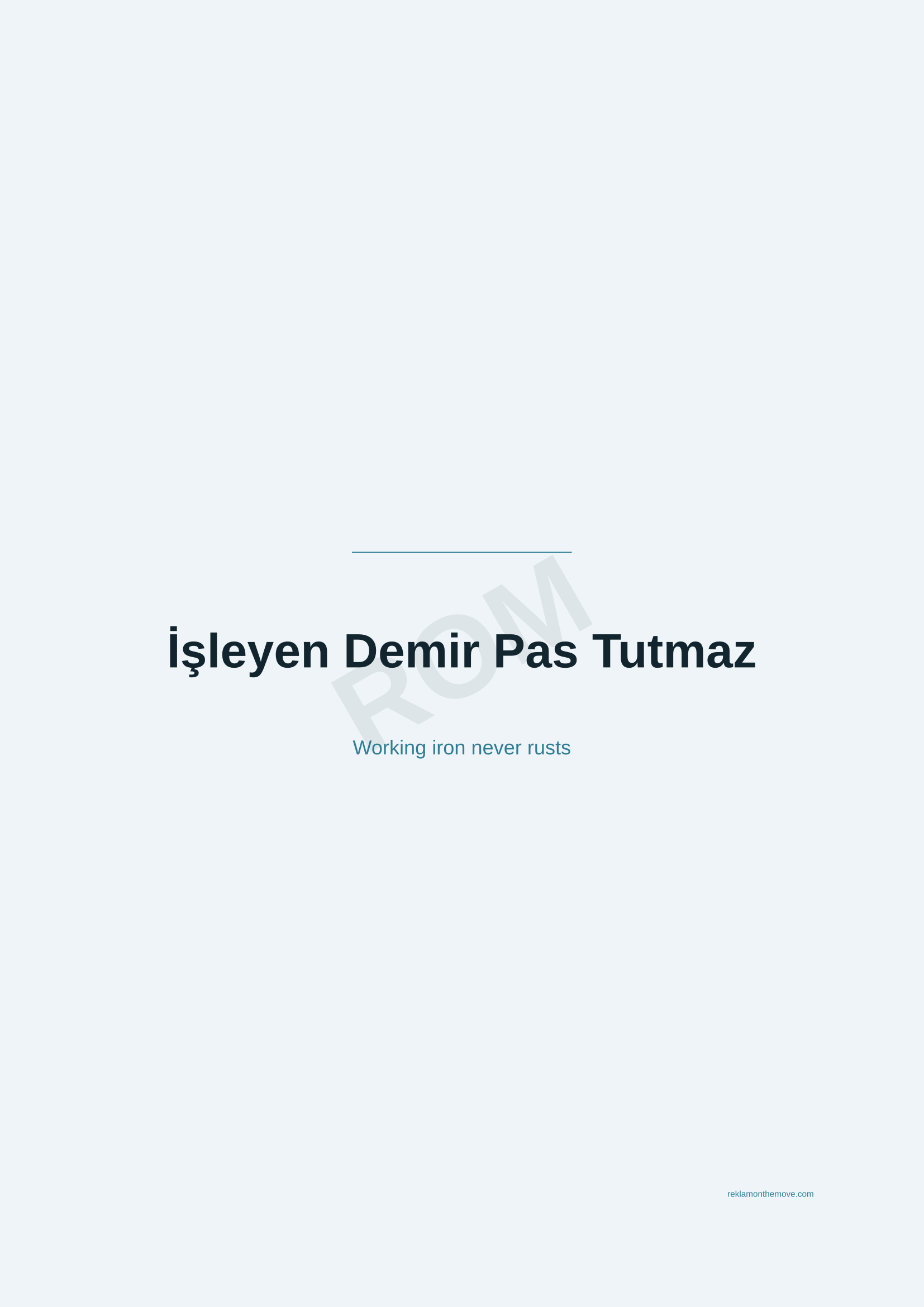 İşleyen Demir Pas Tutmaz · Okyanus — ROM dijital ürün önizlemesi (filigranlı)
