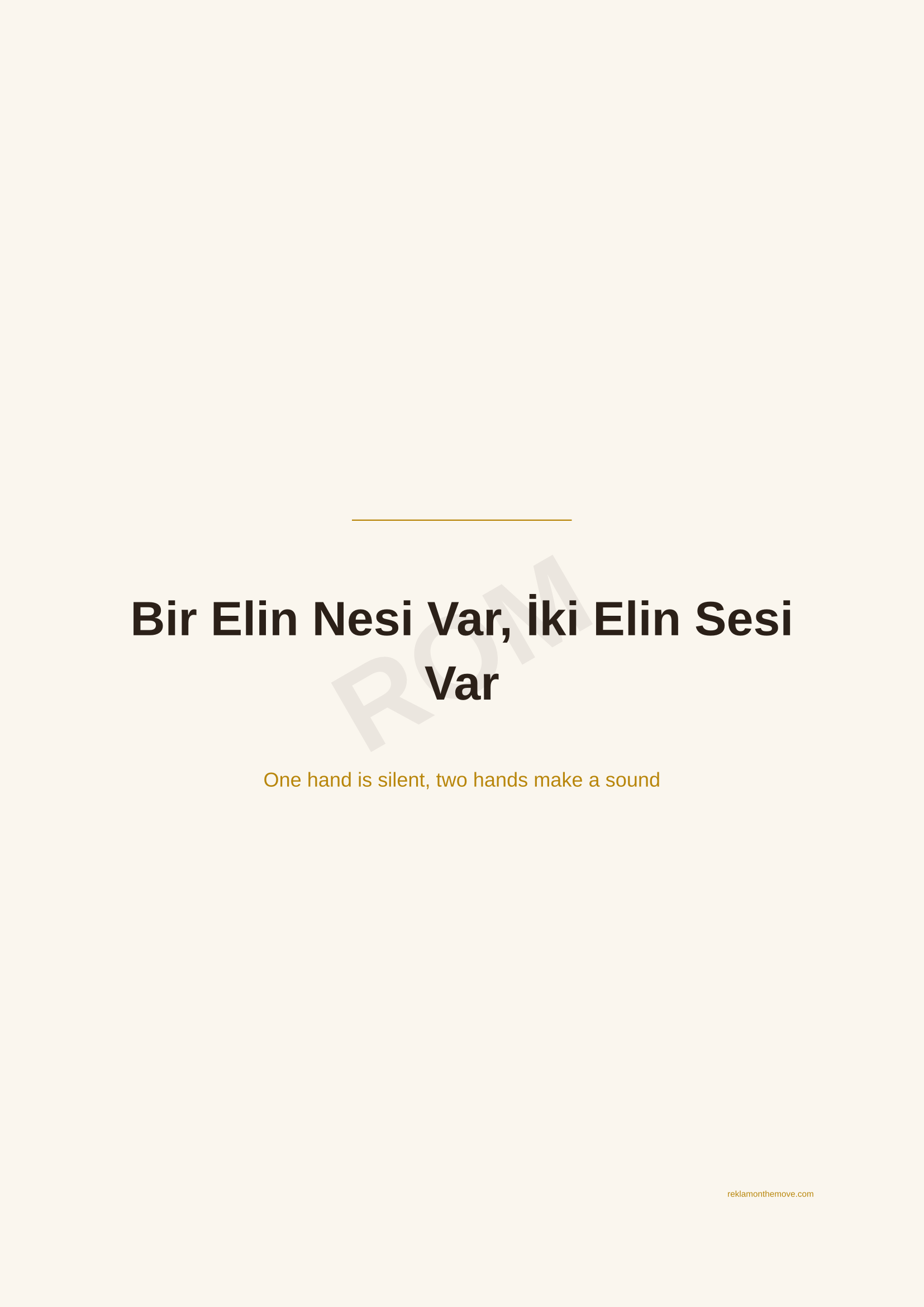 Bir Elin Nesi Var, İki Elin Sesi Var · Espresso — ROM dijital ürün önizlemesi (filigranlı)
