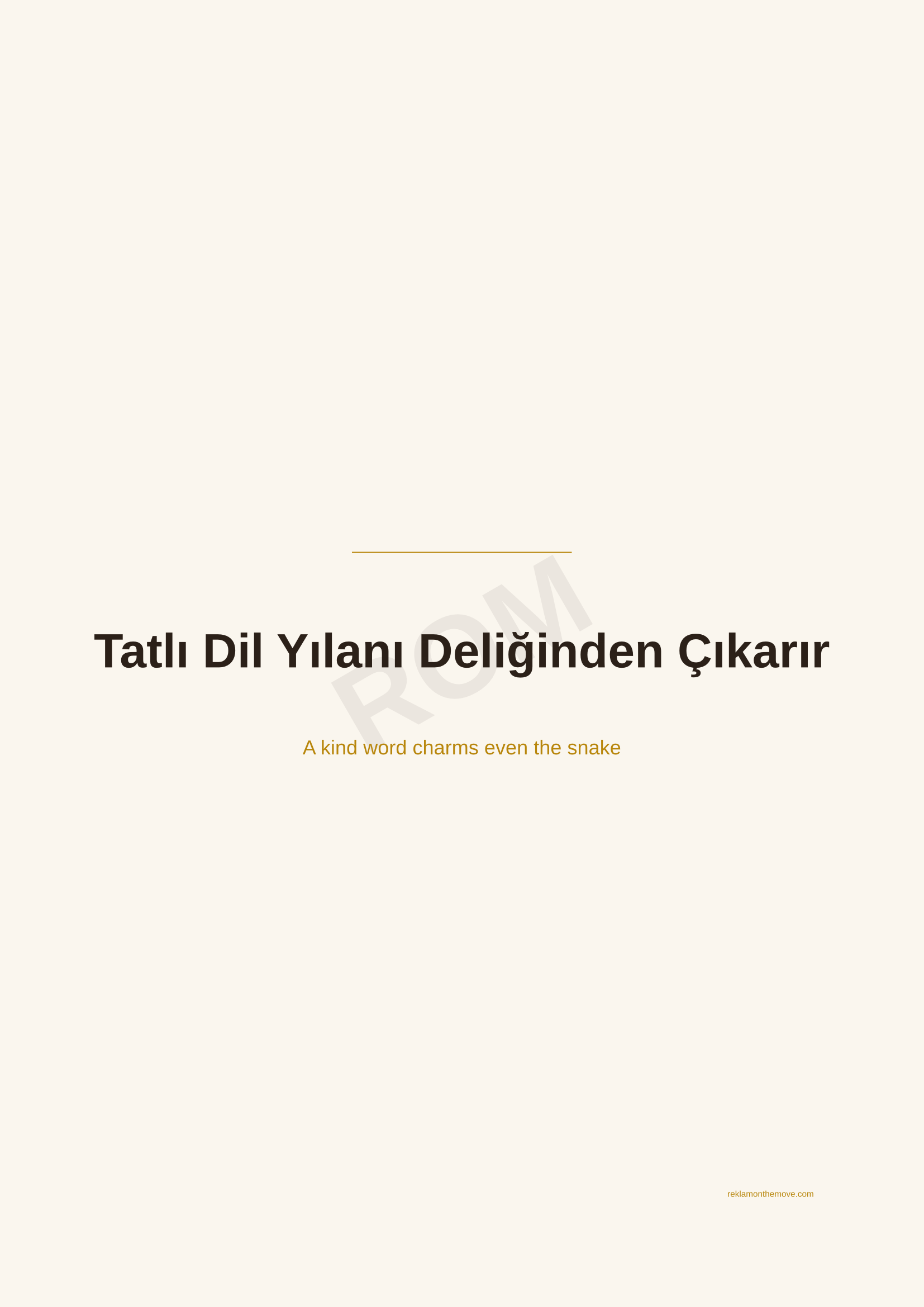 Tatlı Dil Yılanı Deliğinden Çıkarır · Espresso — ROM dijital ürün önizlemesi (filigranlı)