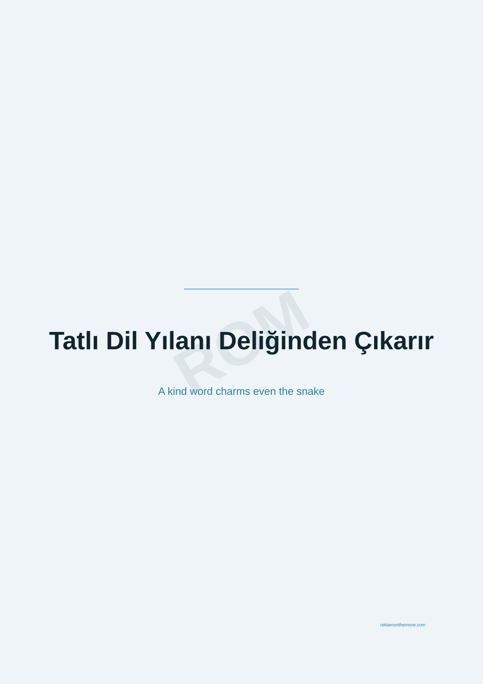 Tatlı Dil Yılanı Deliğinden Çıkarır · Okyanus — ROM dijital ürün önizlemesi (filigranlı)
