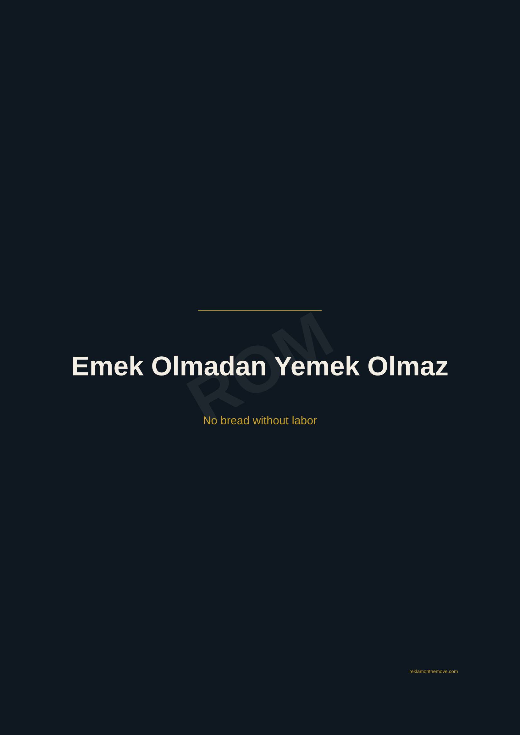 Emek Olmadan Yemek Olmaz · Gece — ROM dijital ürün önizlemesi (filigranlı)