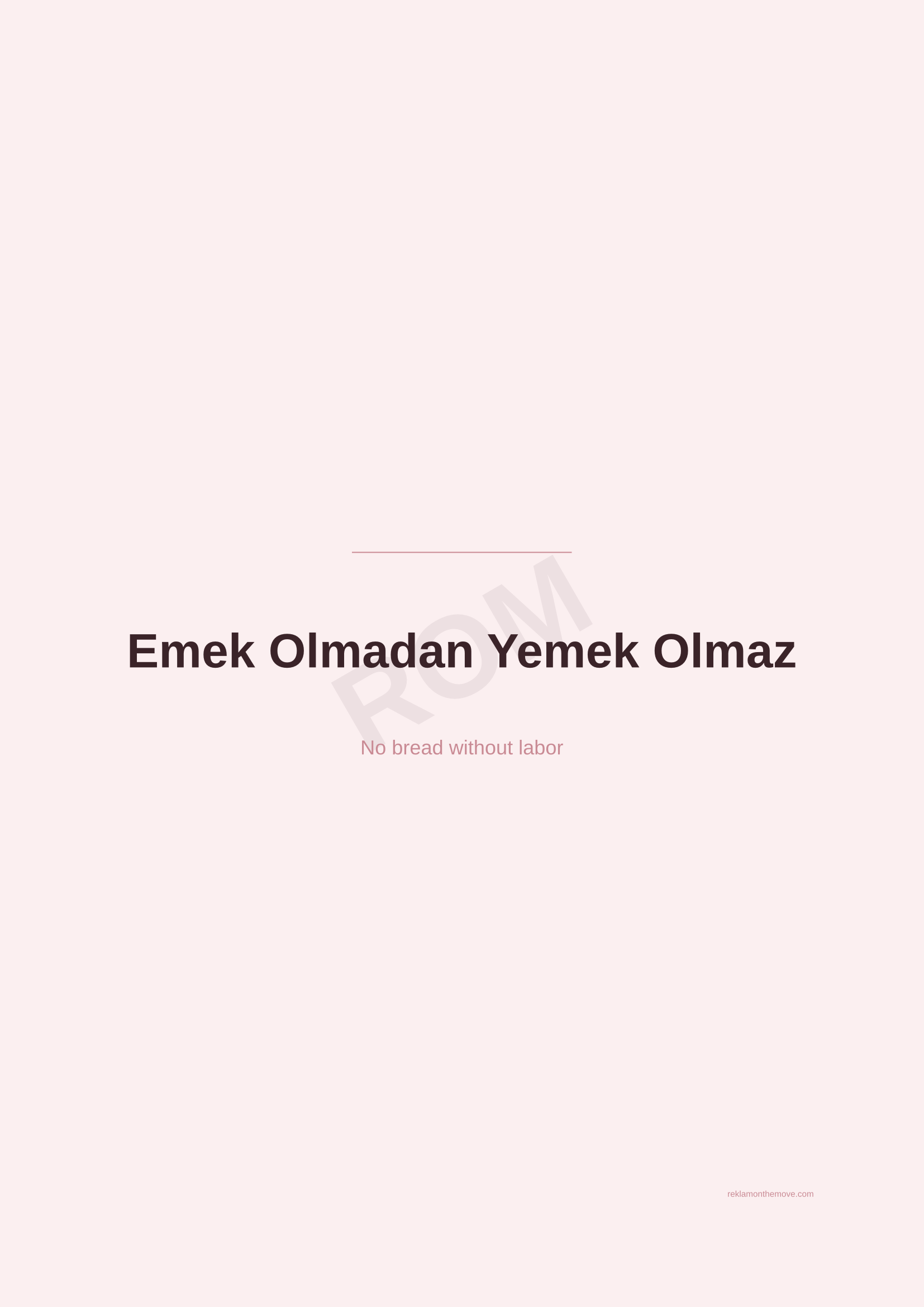 Emek Olmadan Yemek Olmaz · Gül — ROM dijital ürün önizlemesi (filigranlı)