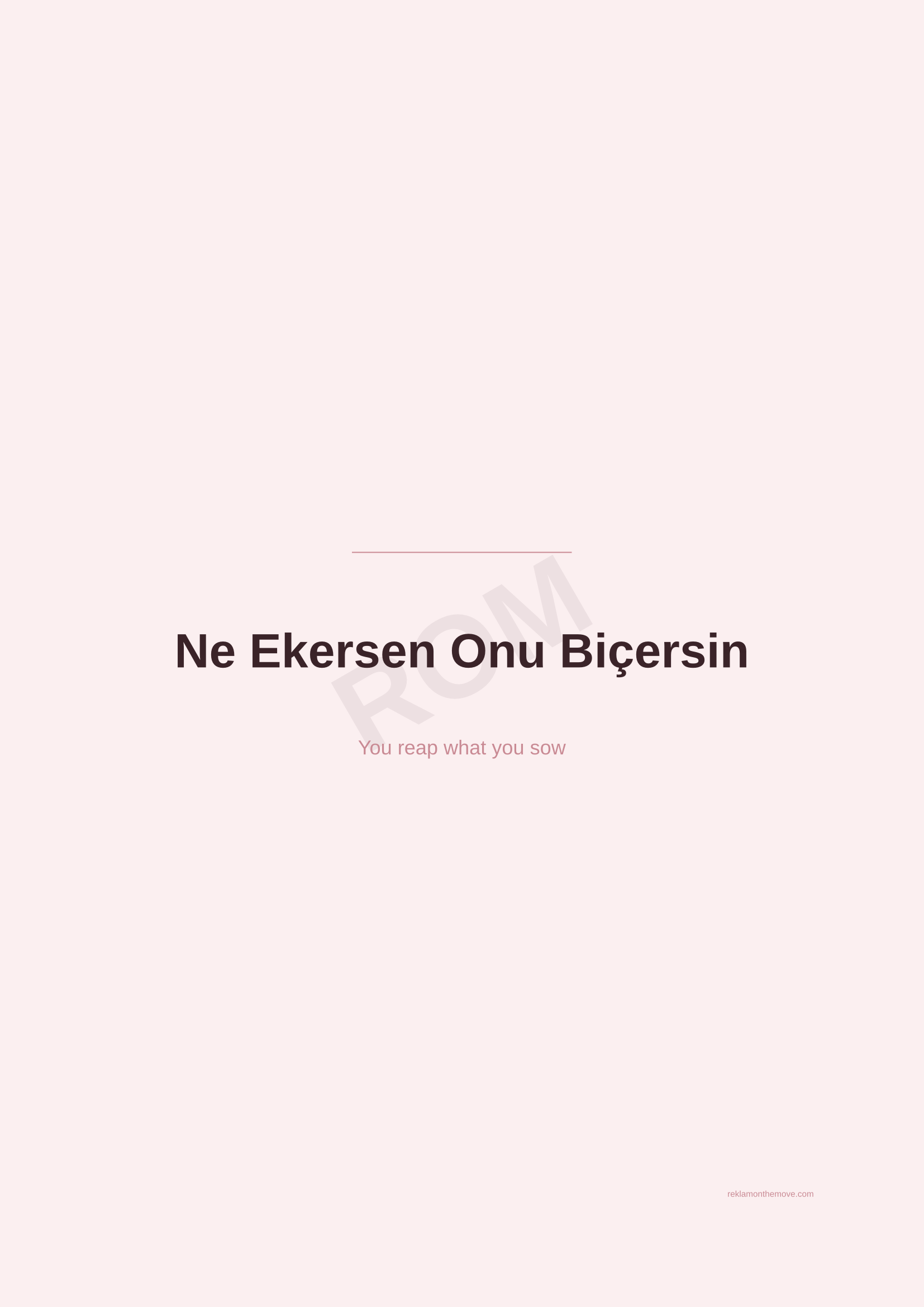 Ne Ekersen Onu Biçersin · Gül — ROM dijital ürün önizlemesi (filigranlı)