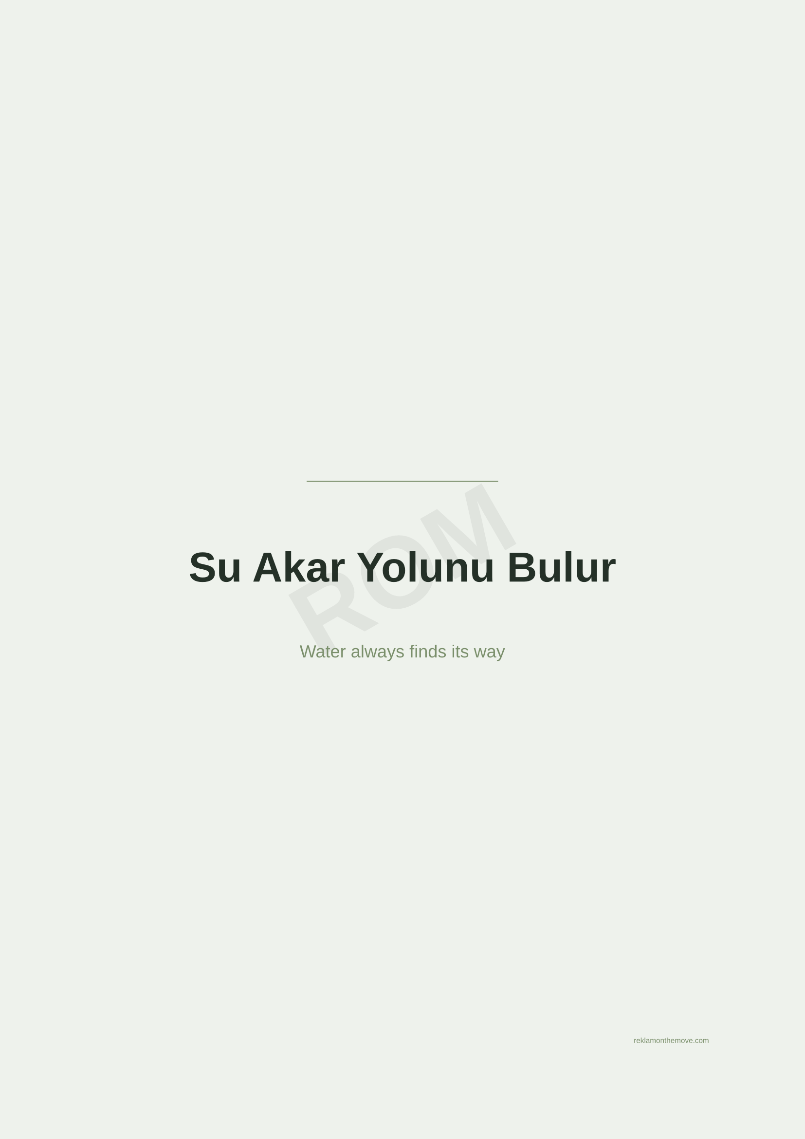 Su Akar Yolunu Bulur · Adaçayı — ROM dijital ürün önizlemesi (filigranlı)