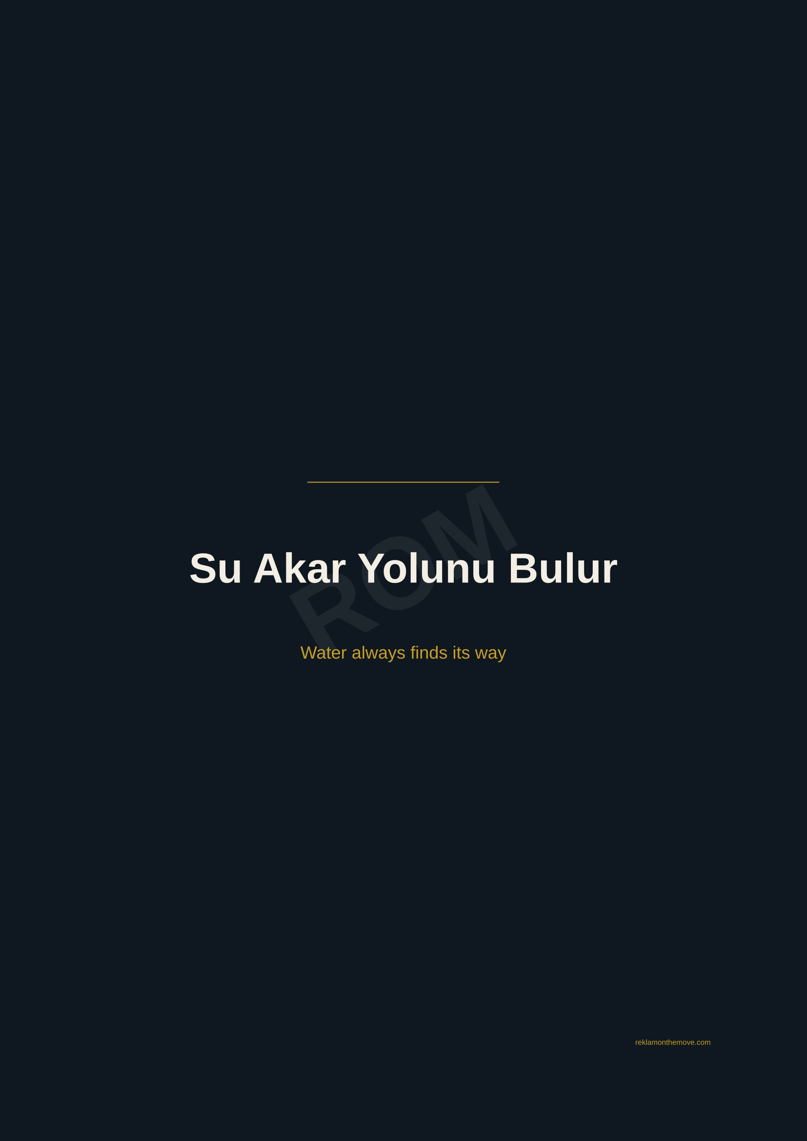 Su Akar Yolunu Bulur · Gece — ROM dijital ürün önizlemesi (filigranlı)