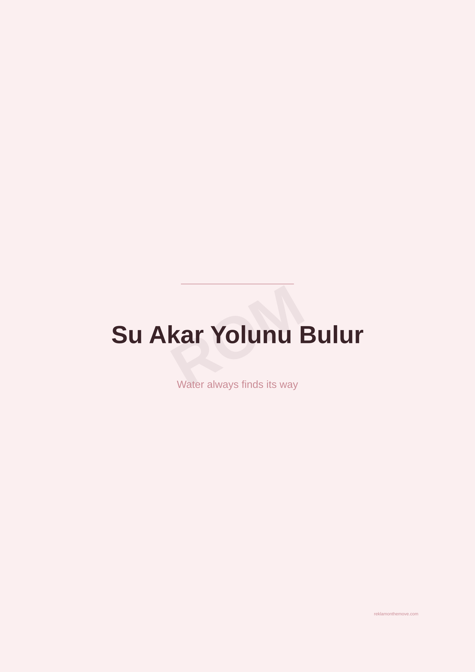 Su Akar Yolunu Bulur · Gül — ROM dijital ürün önizlemesi (filigranlı)