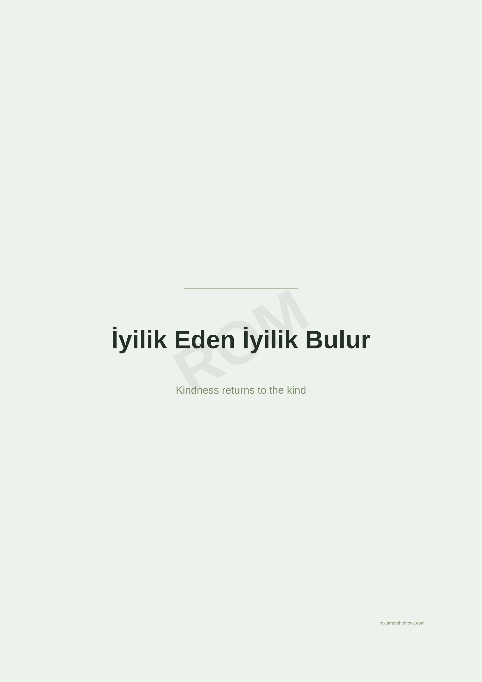 İyilik Eden İyilik Bulur · Adaçayı — ROM dijital ürün önizlemesi (filigranlı)