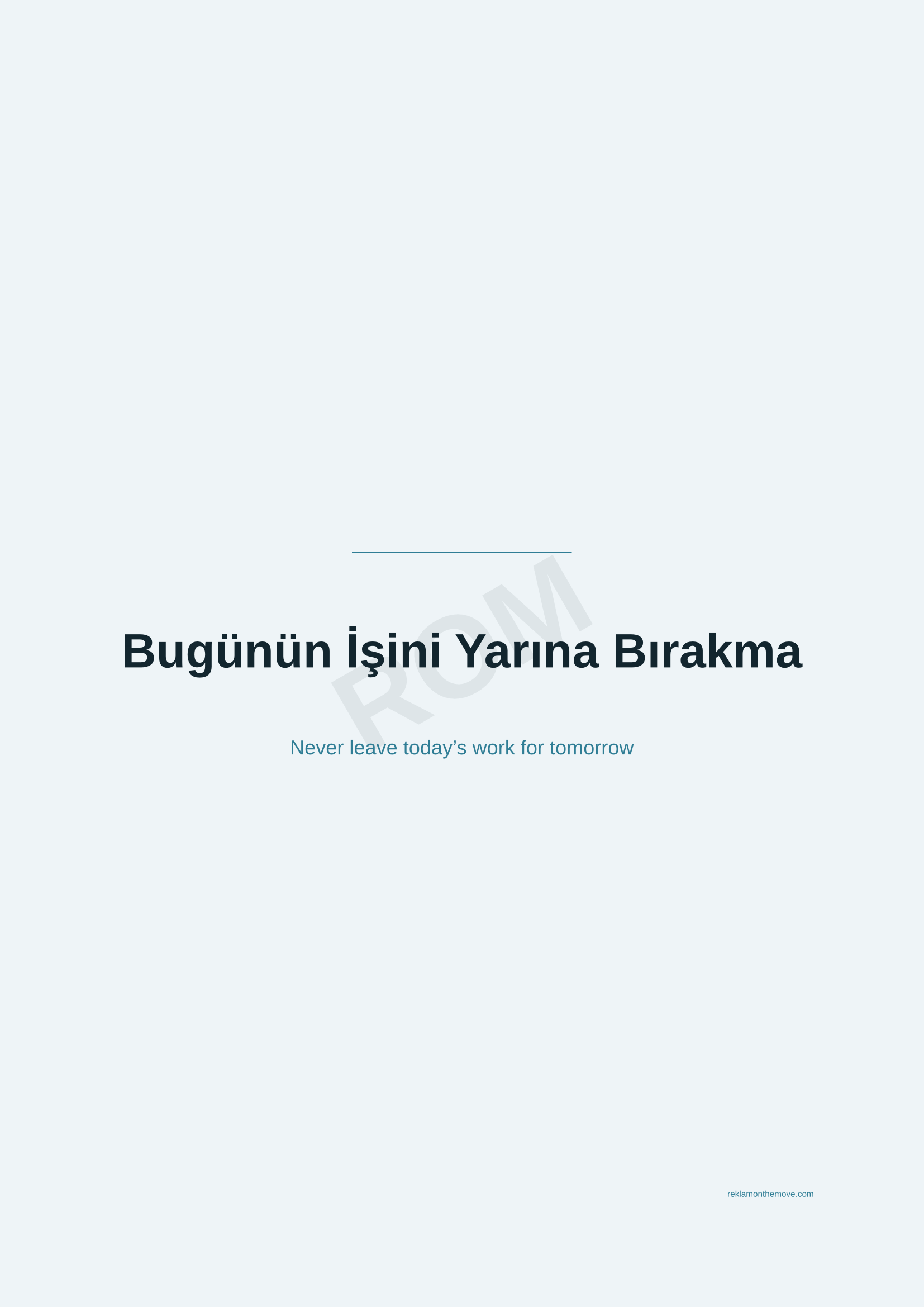 Bugünün İşini Yarına Bırakma · Okyanus — ROM dijital ürün önizlemesi (filigranlı)