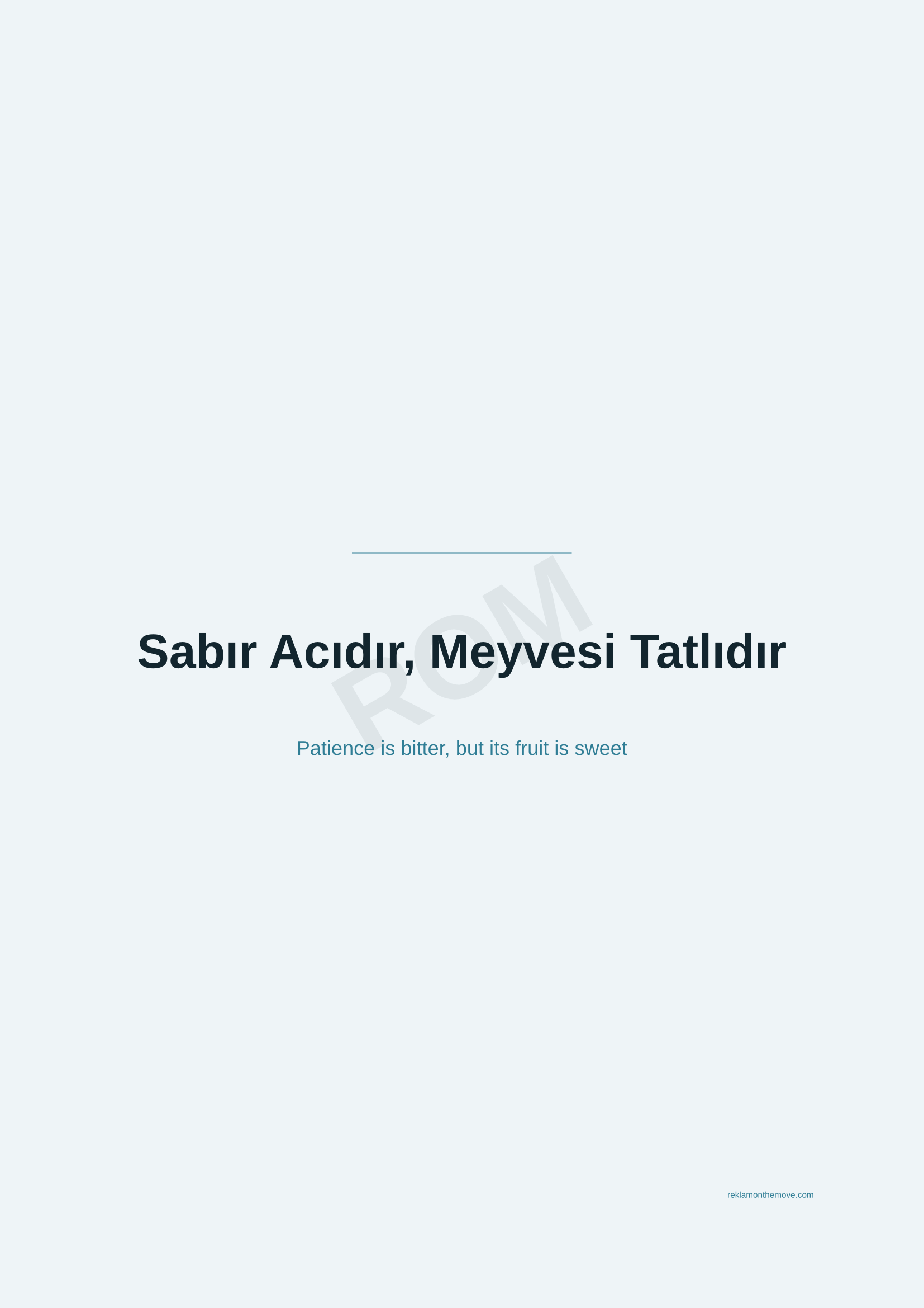 Sabır Acıdır, Meyvesi Tatlıdır · Okyanus — ROM dijital ürün önizlemesi (filigranlı)