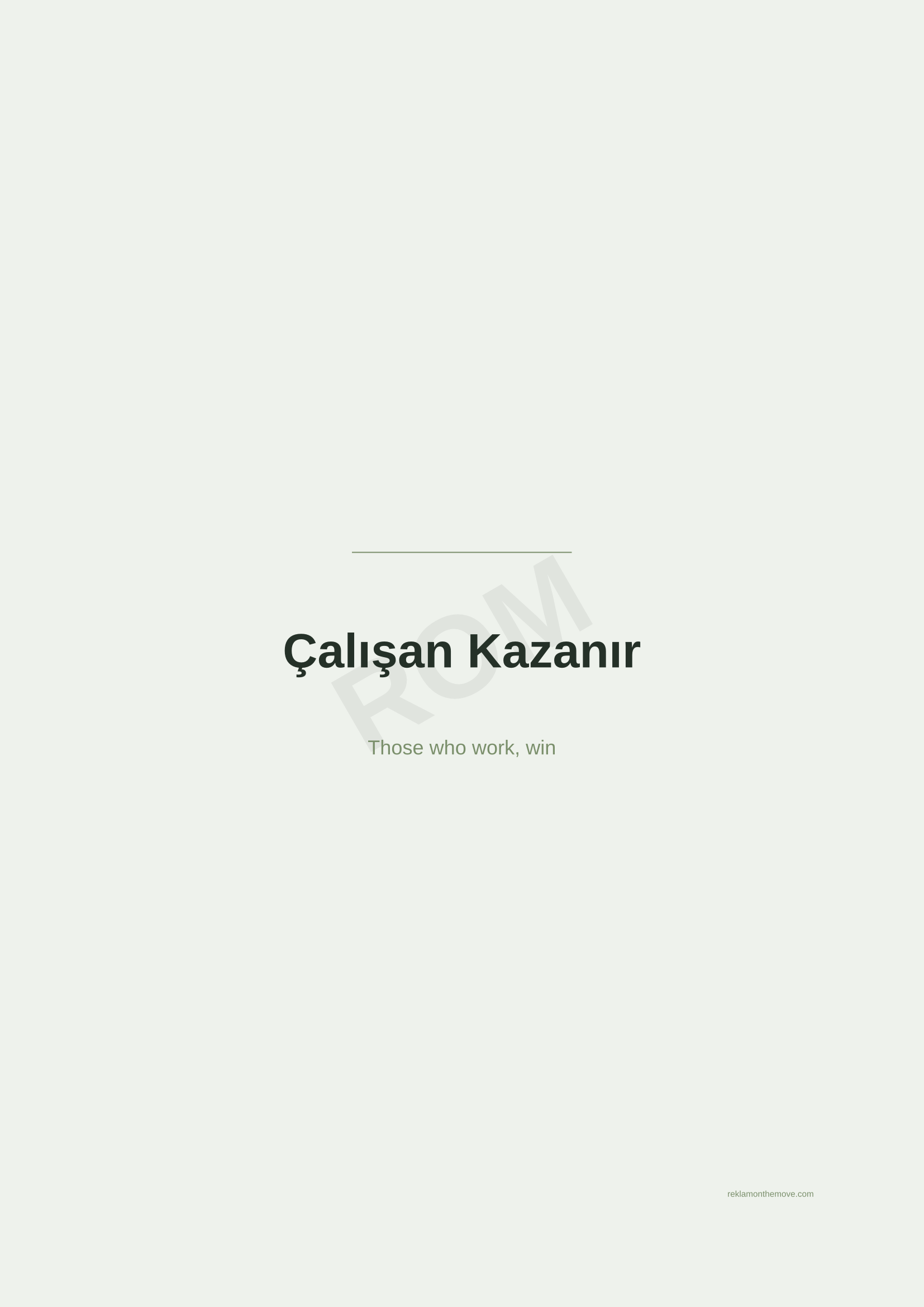 Çalışan Kazanır · Adaçayı — ROM dijital ürün önizlemesi (filigranlı)
