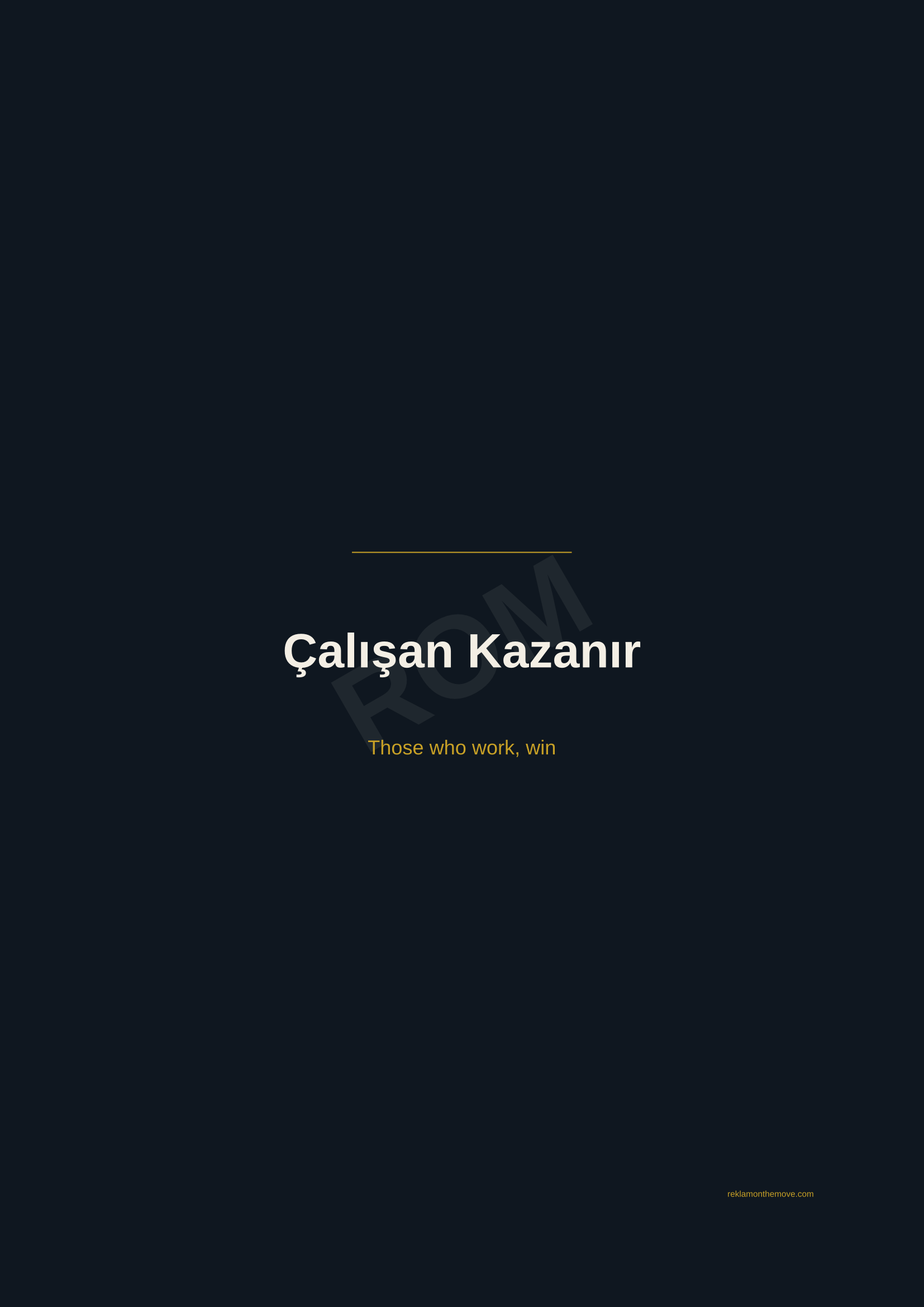 Çalışan Kazanır · Gece — ROM dijital ürün önizlemesi (filigranlı)