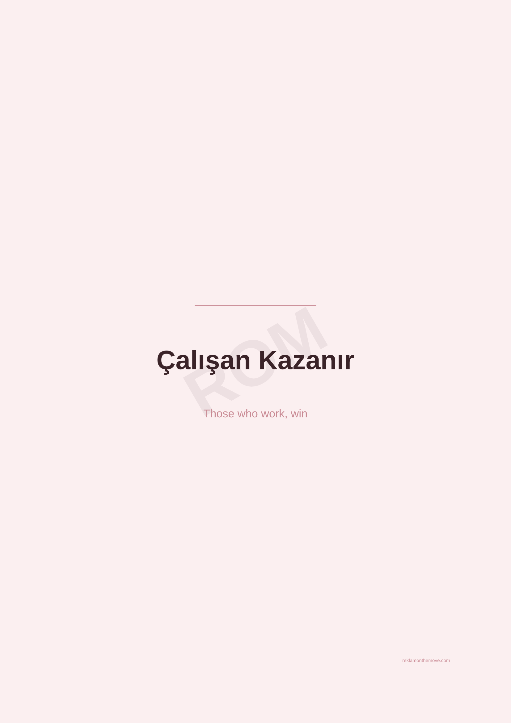Çalışan Kazanır · Gül — ROM dijital ürün önizlemesi (filigranlı)