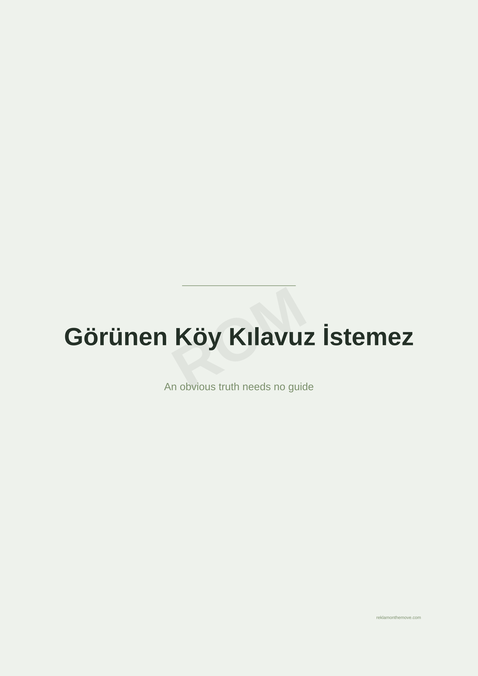 Görünen Köy Kılavuz İstemez · Adaçayı — ROM dijital ürün önizlemesi (filigranlı)