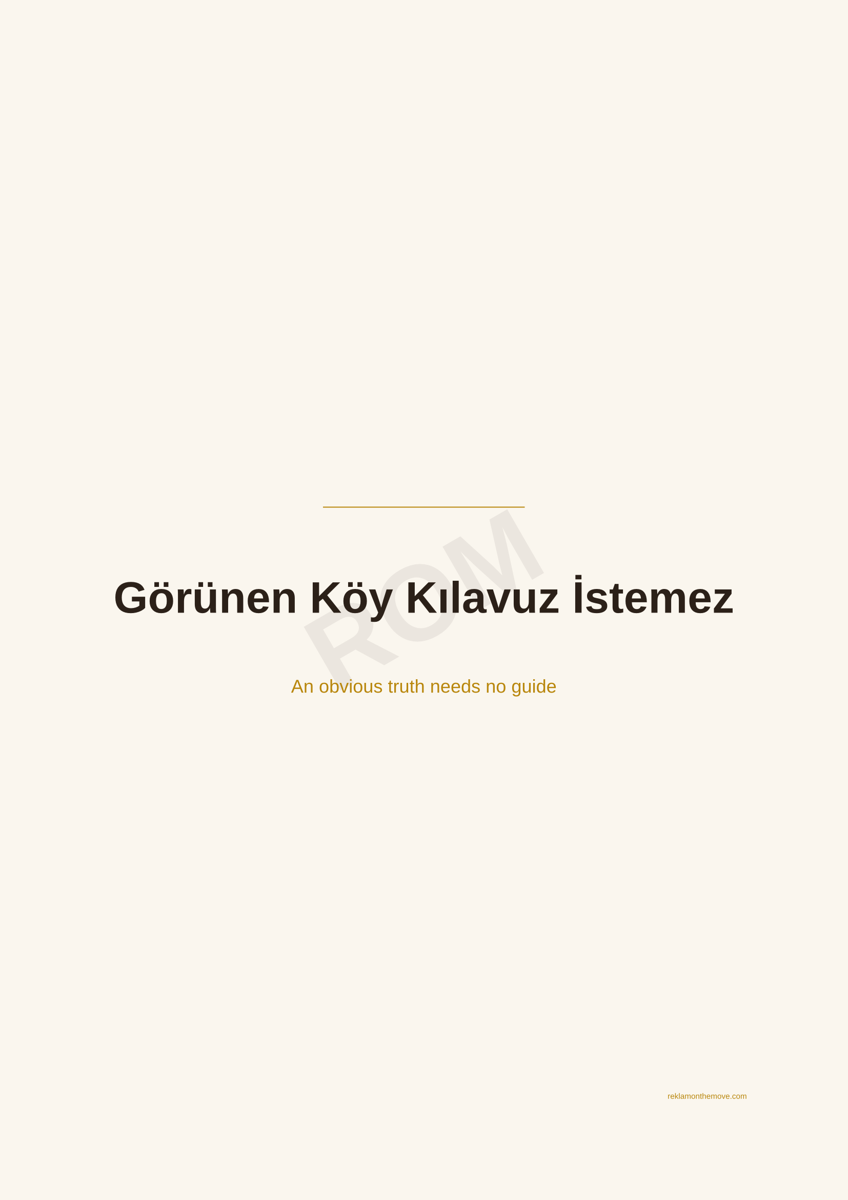 Görünen Köy Kılavuz İstemez · Espresso — ROM dijital ürün önizlemesi (filigranlı)