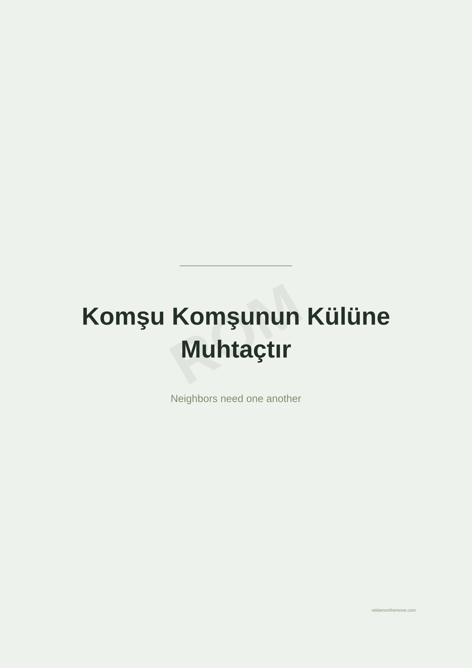 Komşu Komşunun Külüne Muhtaçtır · Adaçayı — ROM dijital ürün önizlemesi (filigranlı)