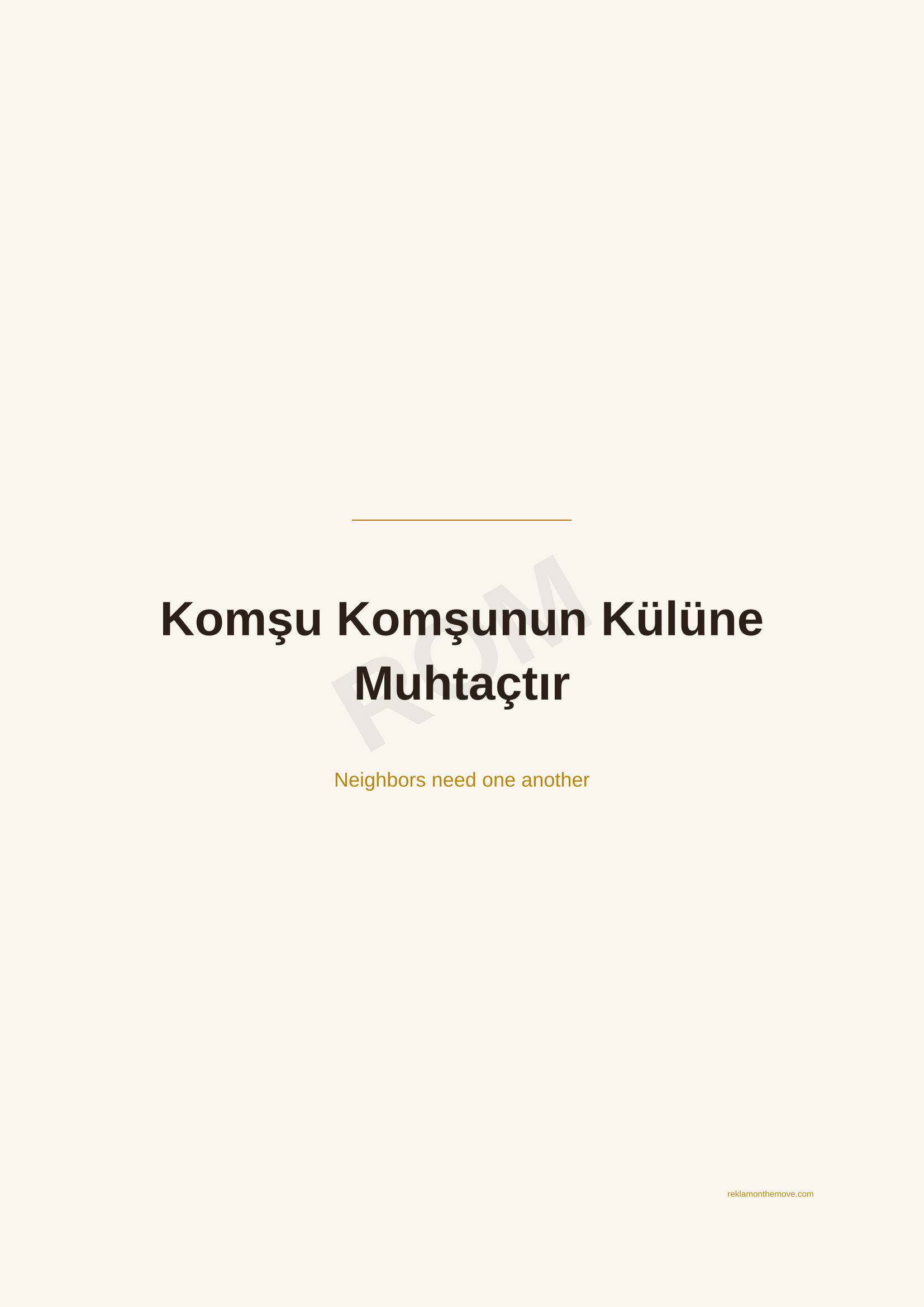 Komşu Komşunun Külüne Muhtaçtır · Espresso — ROM dijital ürün önizlemesi (filigranlı)