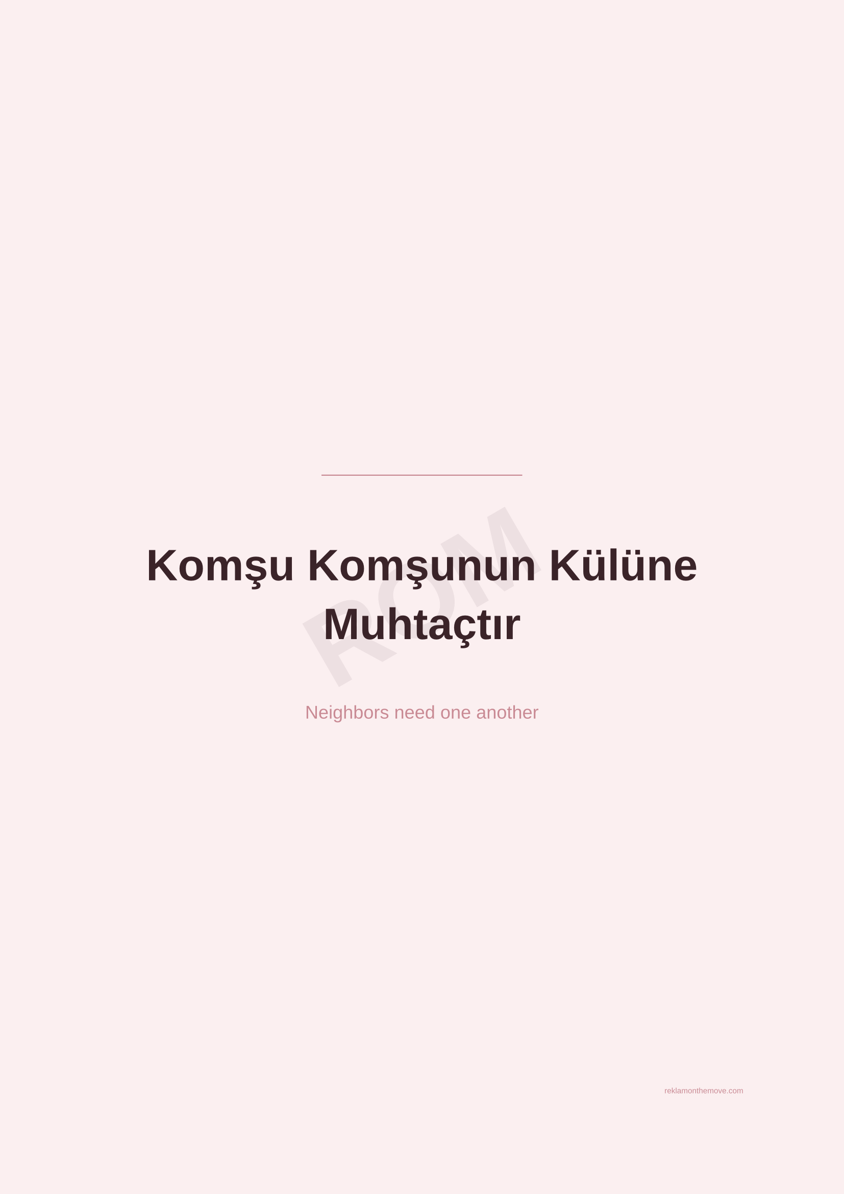 Komşu Komşunun Külüne Muhtaçtır · Gül — ROM dijital ürün önizlemesi (filigranlı)