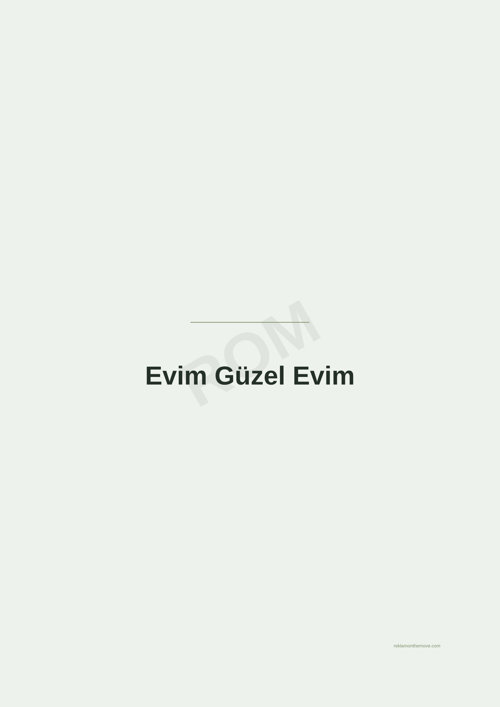 Evim Güzel Evim · Adaçayı · A2 — ROM dijital ürün önizlemesi (filigranlı)