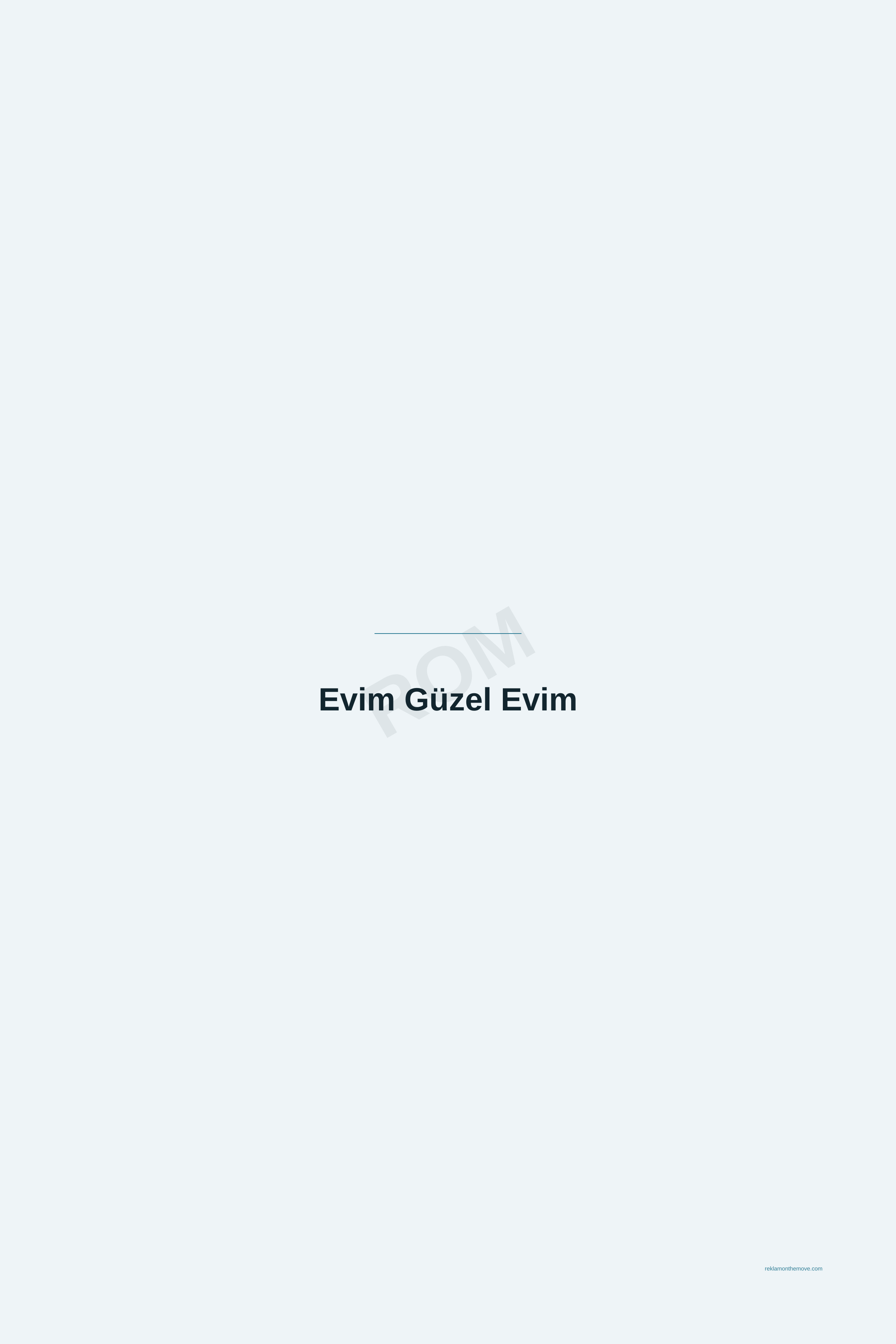 Evim Güzel Evim · Okyanus · 24×36" — ROM dijital ürün önizlemesi (filigranlı)