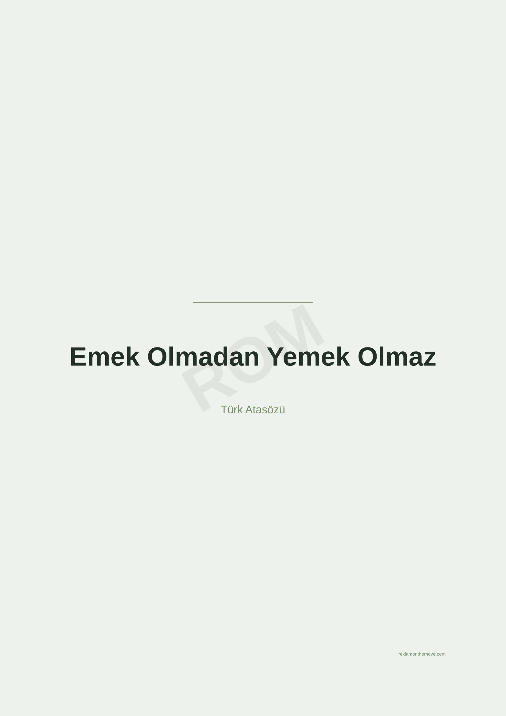 Emek Olmadan Yemek Olmaz · Adaçayı · A2 — ROM dijital ürün önizlemesi (filigranlı)