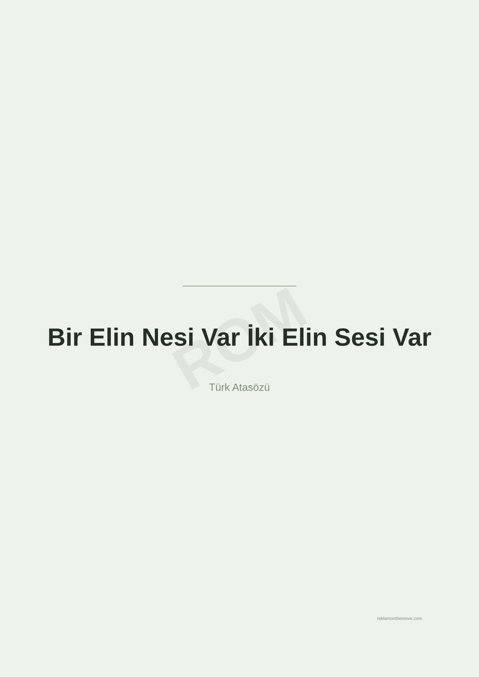 Bir Elin Nesi Var İki Elin Sesi Var · Adaçayı · A2 — ROM dijital ürün önizlemesi (filigranlı)