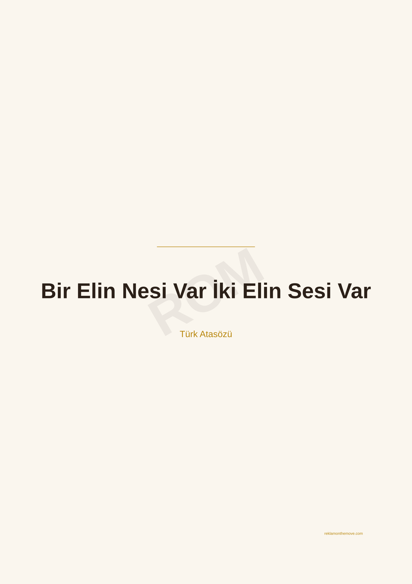 Bir Elin Nesi Var İki Elin Sesi Var · Espresso · A2 — ROM dijital ürün önizlemesi (filigranlı)