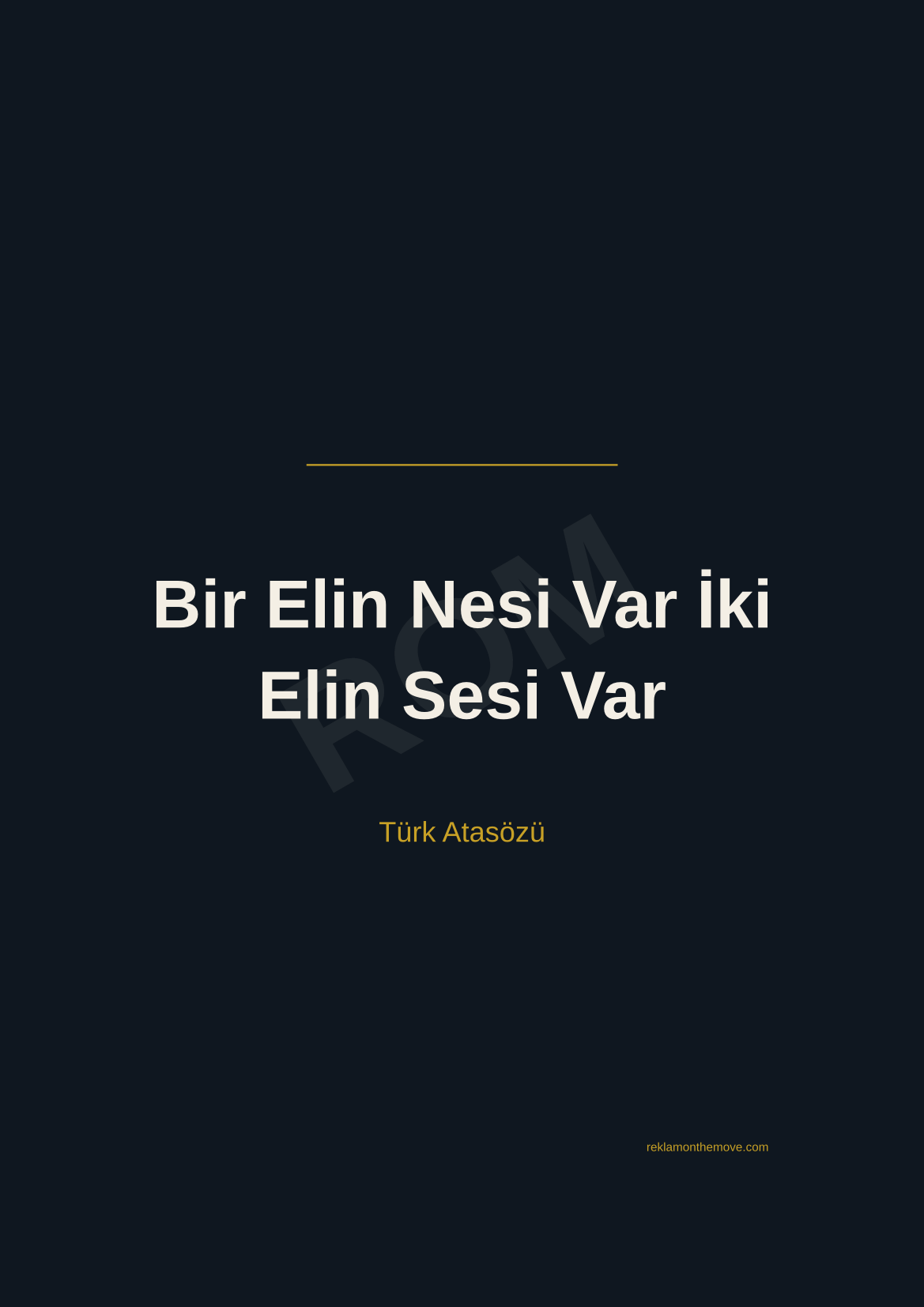Bir Elin Nesi Var İki Elin Sesi Var · Gece · A3 — ROM dijital ürün önizlemesi (filigranlı)