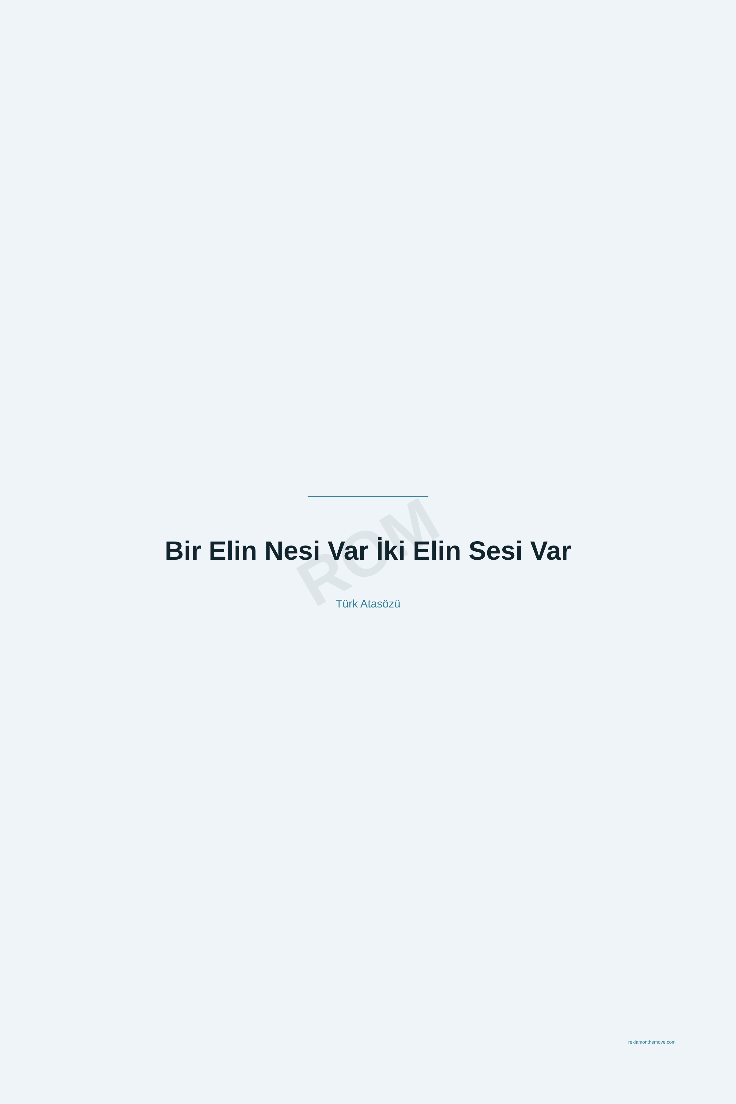 Bir Elin Nesi Var İki Elin Sesi Var · Okyanus · 24×36" — ROM dijital ürün önizlemesi (filigranlı)