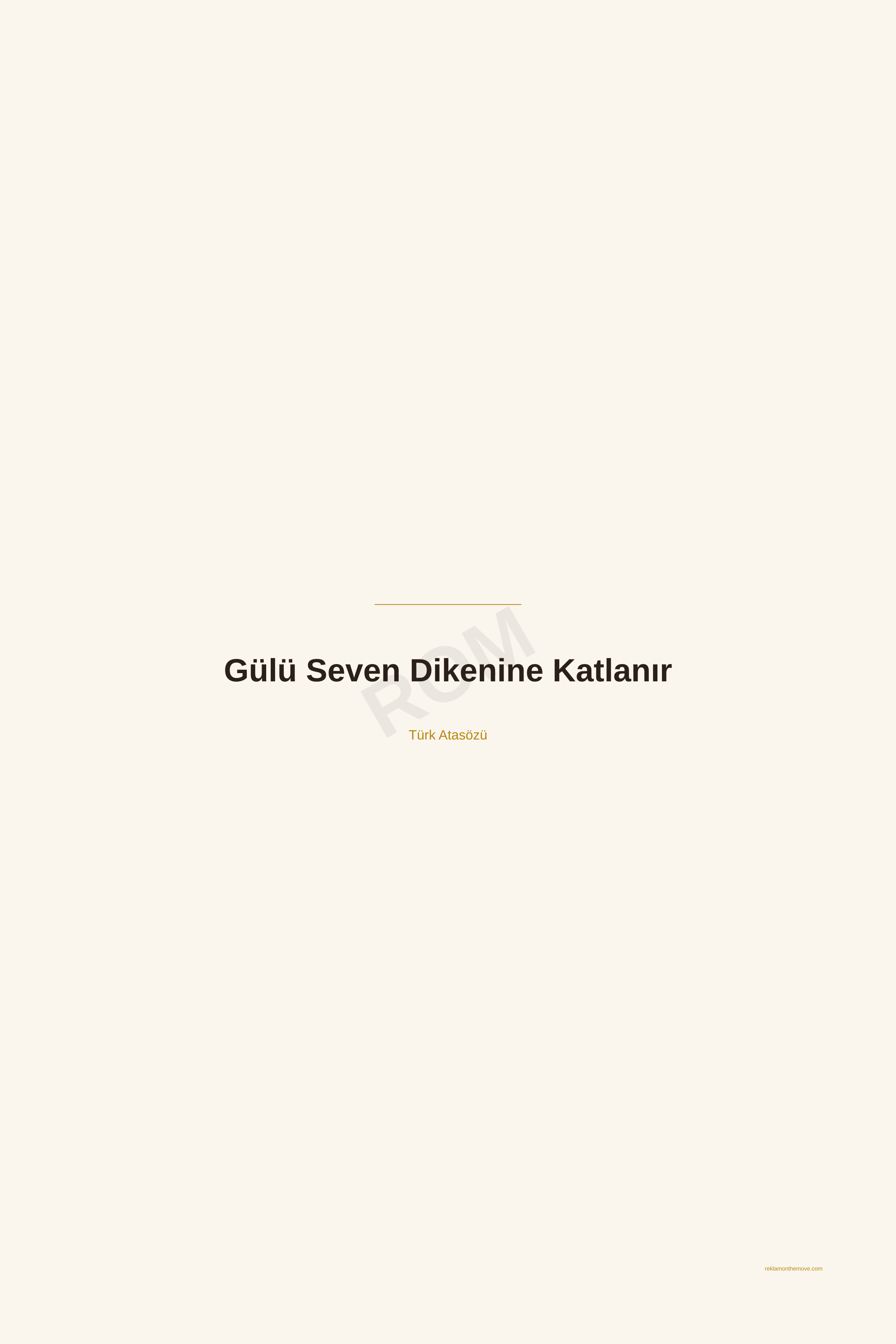Gülü Seven Dikenine Katlanır · Espresso · 24×36" — ROM dijital ürün önizlemesi (filigranlı)