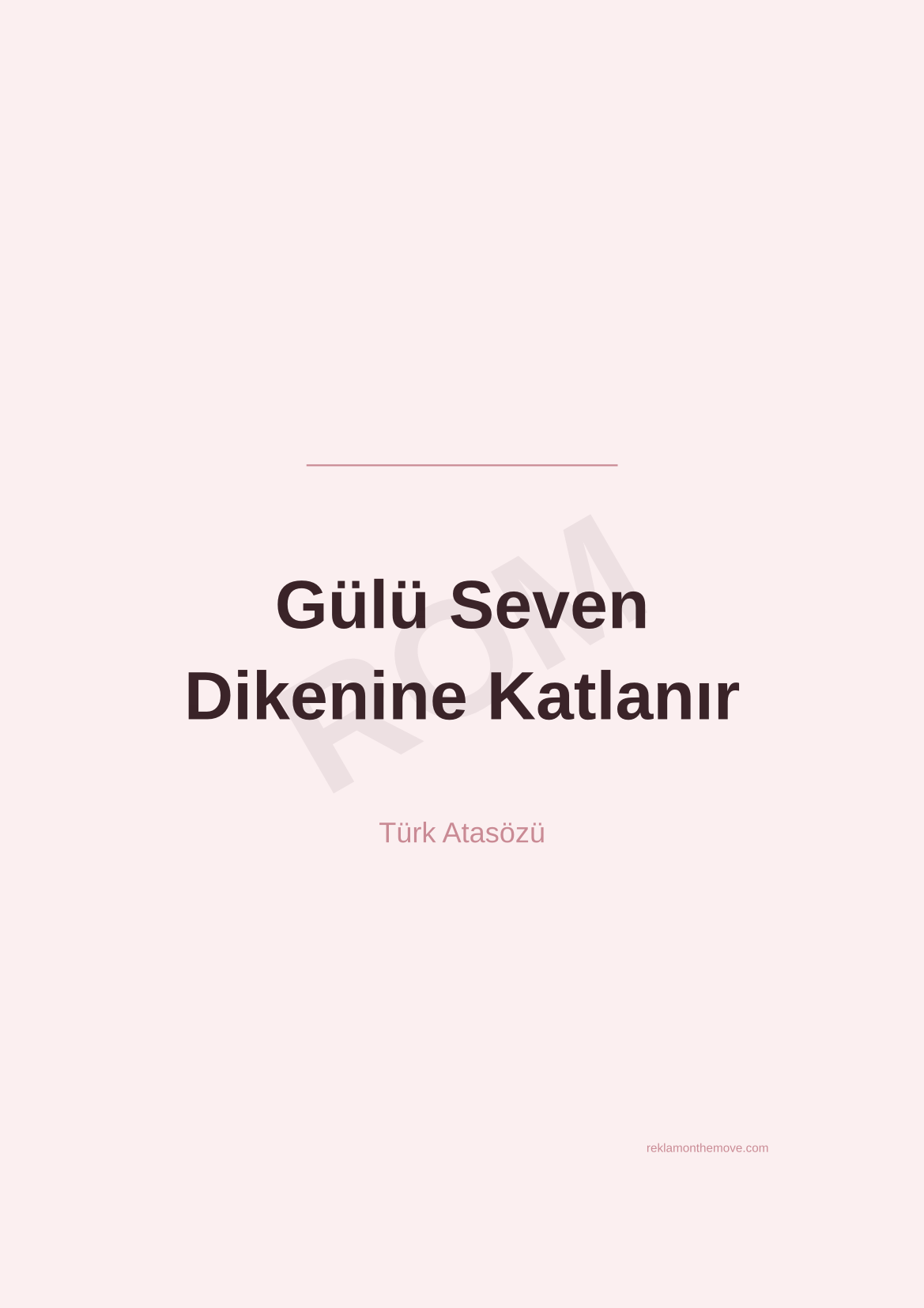 Gülü Seven Dikenine Katlanır · Gül · A3 — ROM dijital ürün önizlemesi (filigranlı)