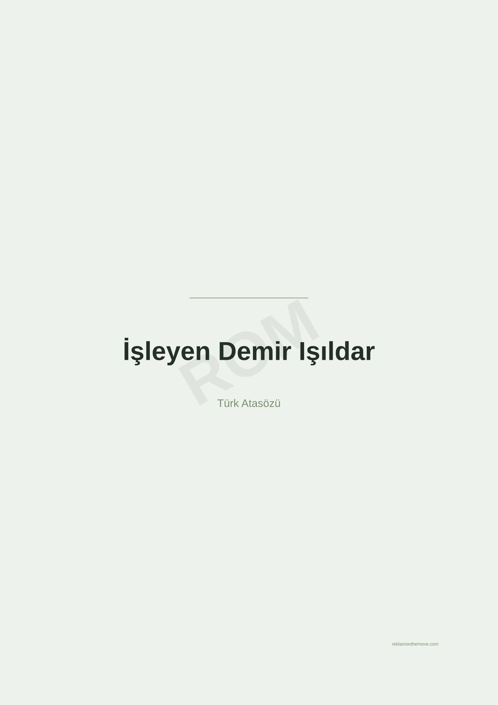 İşleyen Demir Işıldar · Adaçayı — ROM dijital ürün önizlemesi (filigranlı)