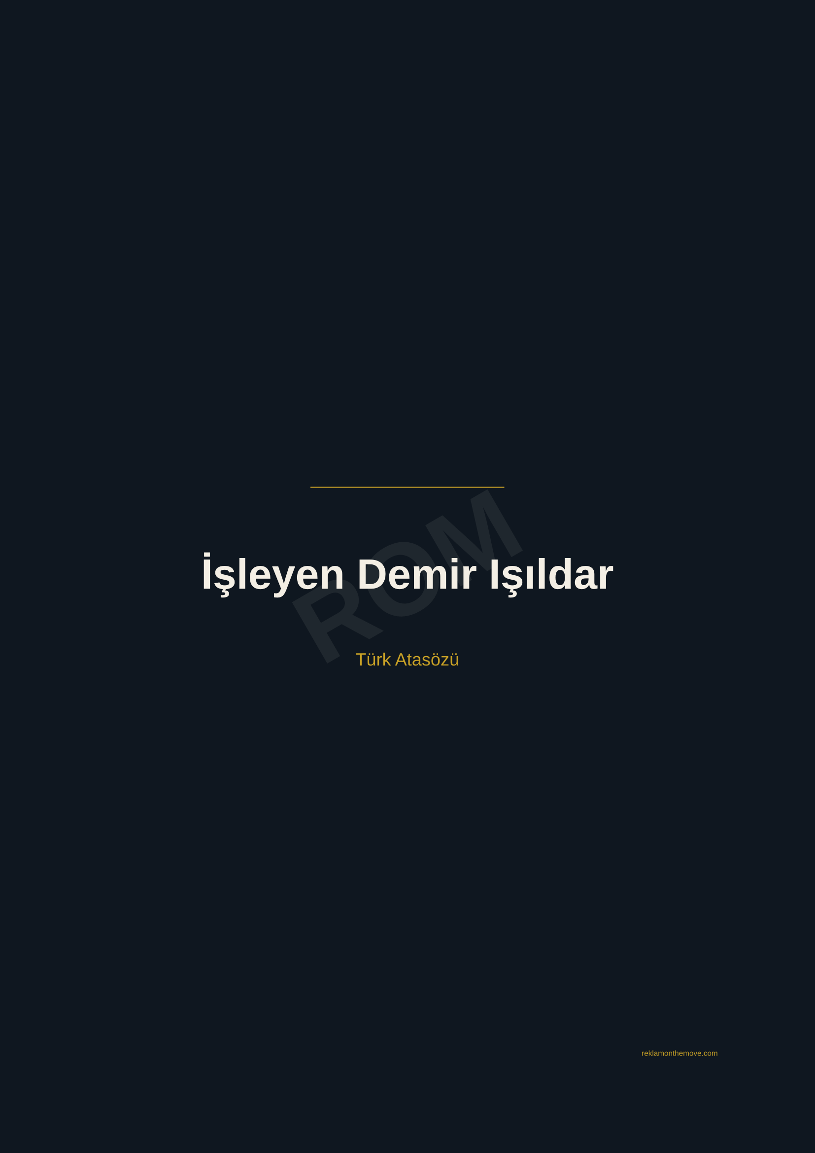 İşleyen Demir Işıldar · Gece · A2 — ROM dijital ürün önizlemesi (filigranlı)