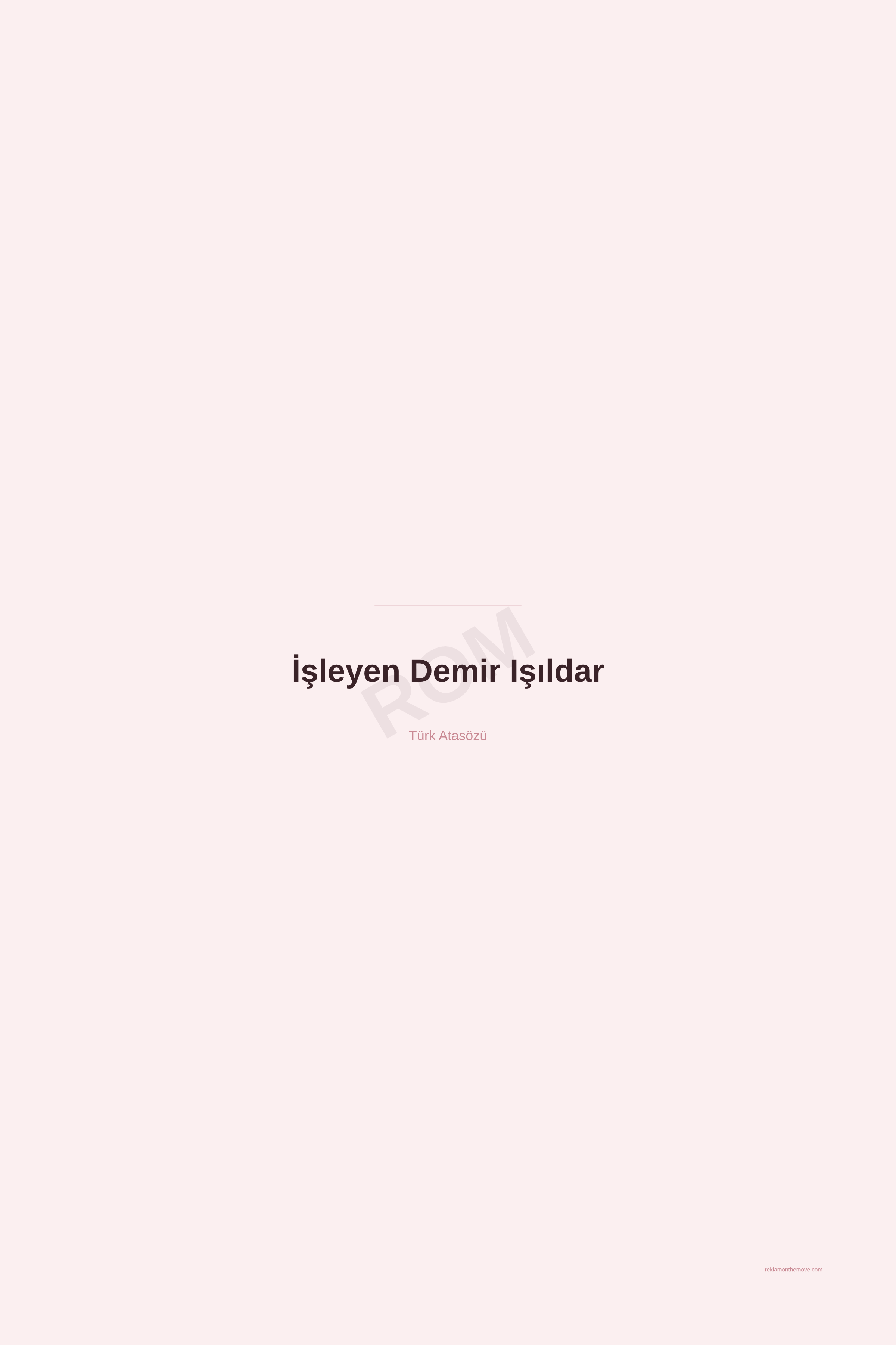 İşleyen Demir Işıldar · Gül · 24×36" — ROM dijital ürün önizlemesi (filigranlı)