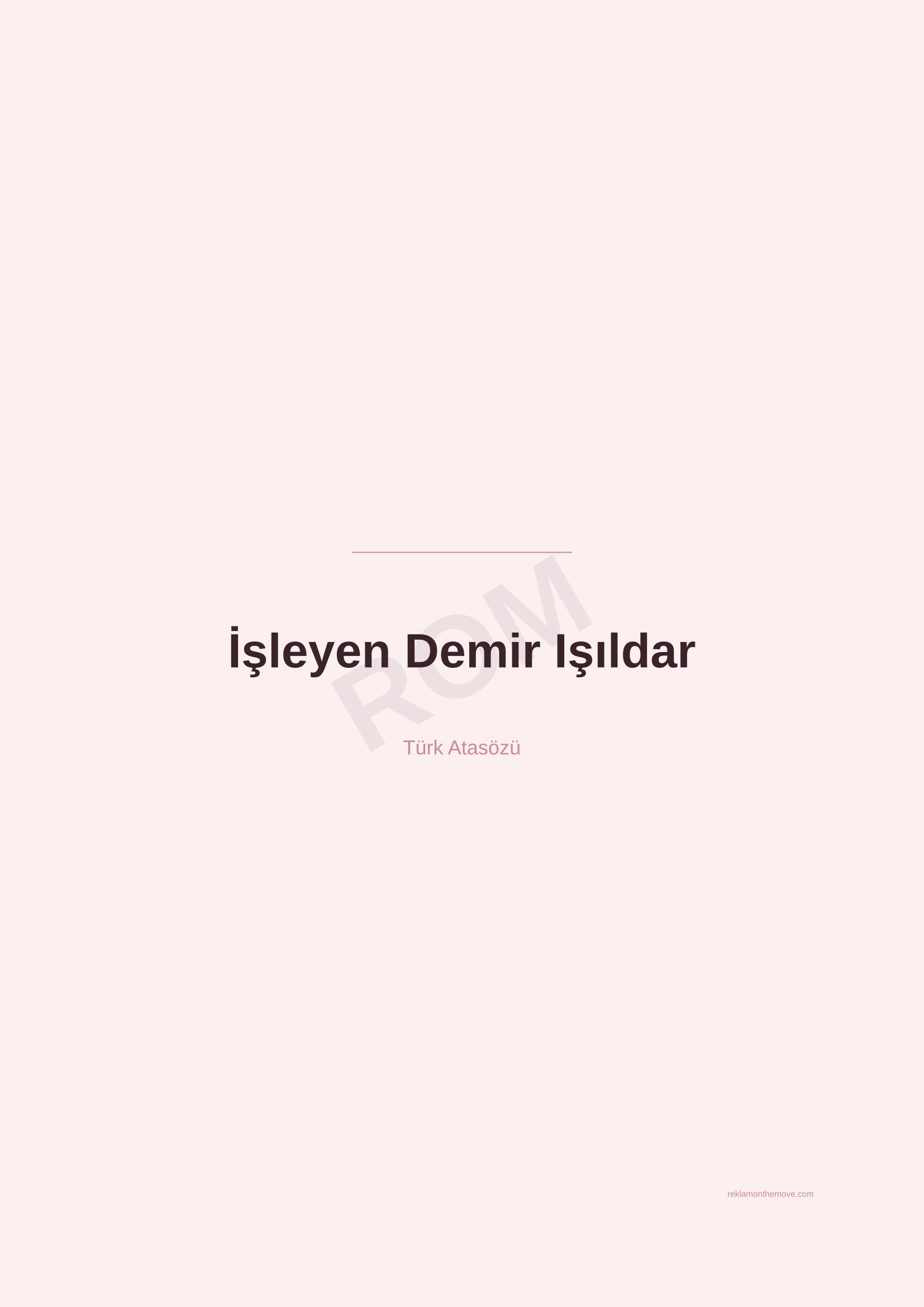 İşleyen Demir Işıldar · Gül · A2 — ROM dijital ürün önizlemesi (filigranlı)