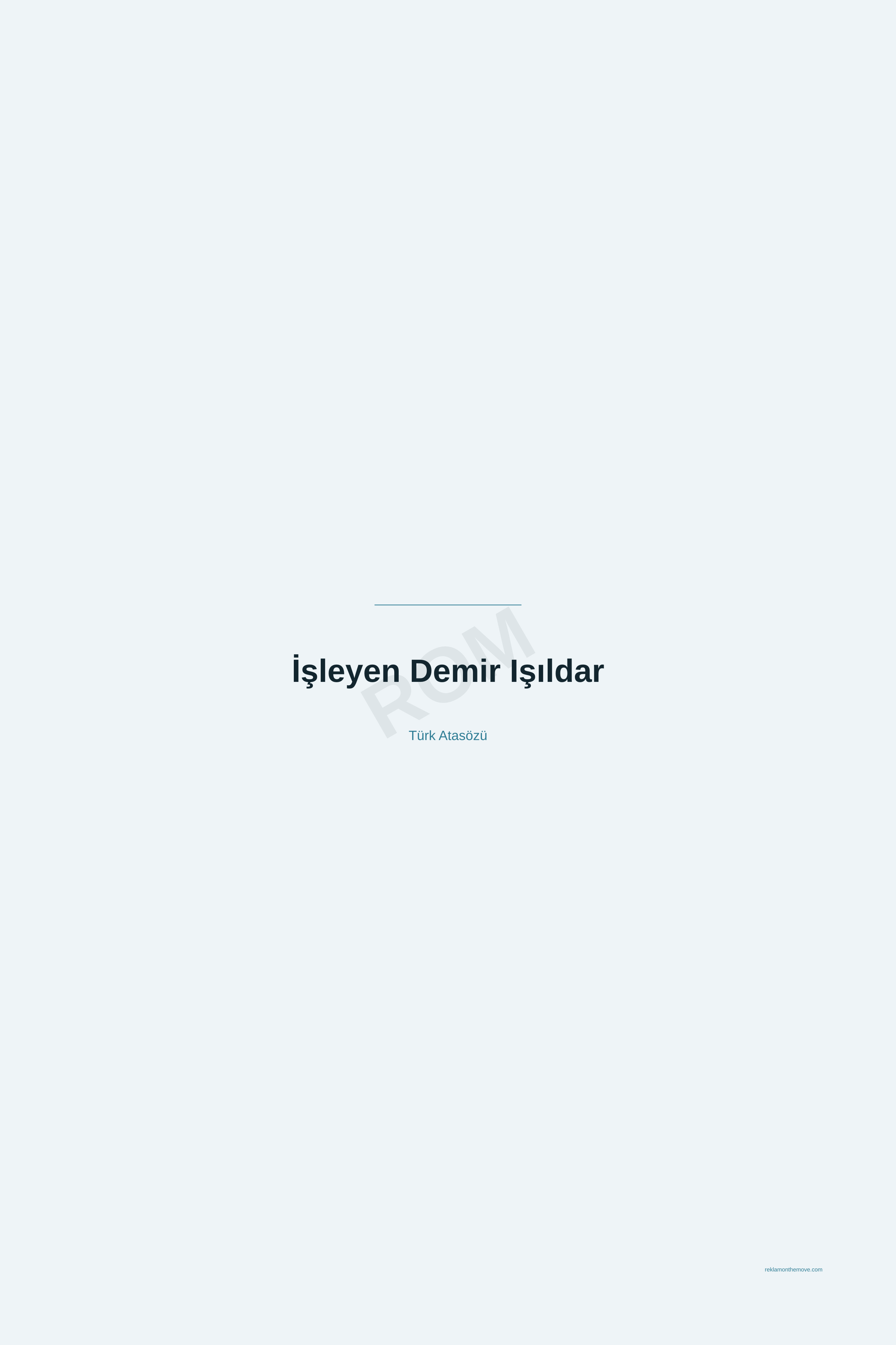 İşleyen Demir Işıldar · Okyanus · 24×36" — ROM dijital ürün önizlemesi (filigranlı)