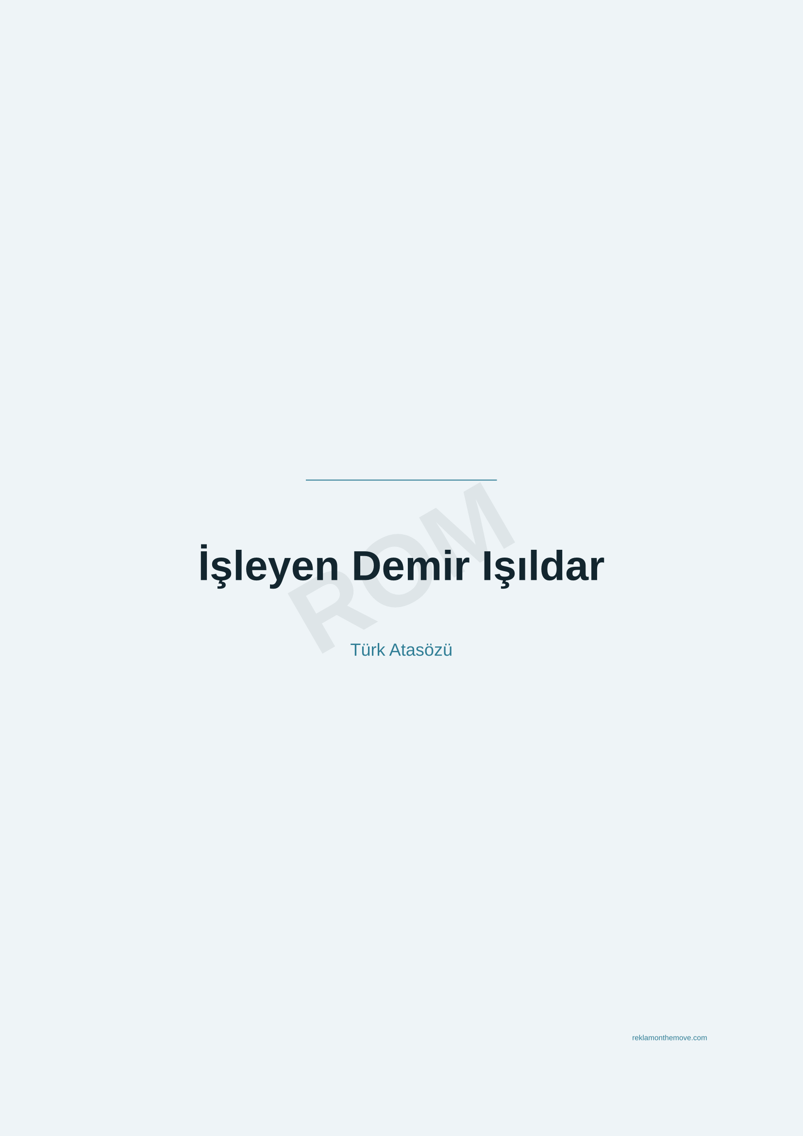 İşleyen Demir Işıldar · Okyanus · A2 — ROM dijital ürün önizlemesi (filigranlı)