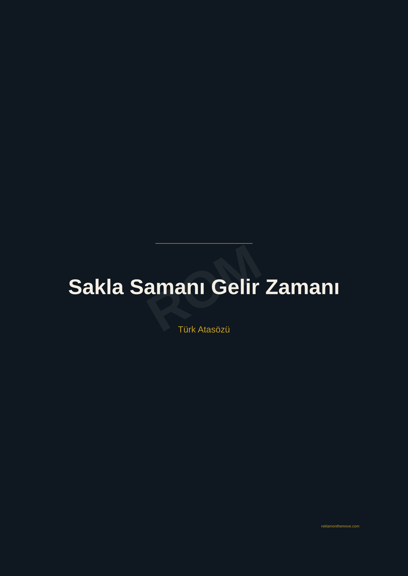 Sakla Samanı Gelir Zamanı · Gece — ROM dijital ürün önizlemesi (filigranlı)