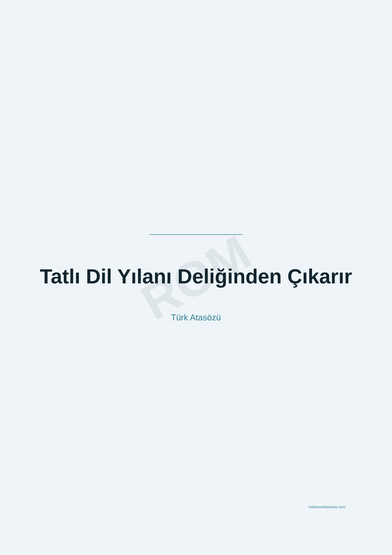 Tatlı Dil Yılanı Deliğinden Çıkarır · Okyanus · A2 — ROM dijital ürün önizlemesi (filigranlı)