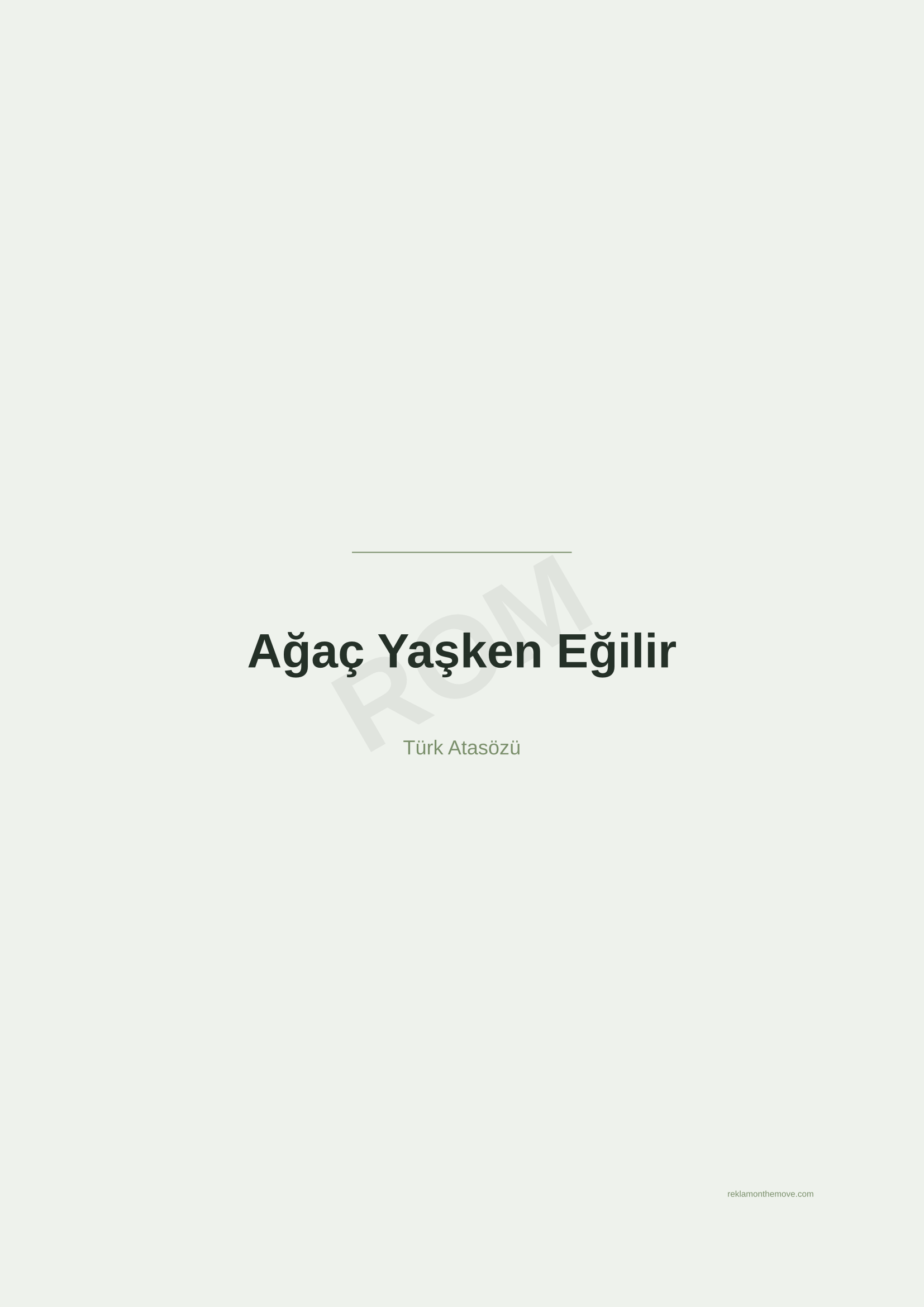 Ağaç Yaşken Eğilir · Adaçayı — ROM dijital ürün önizlemesi (filigranlı)