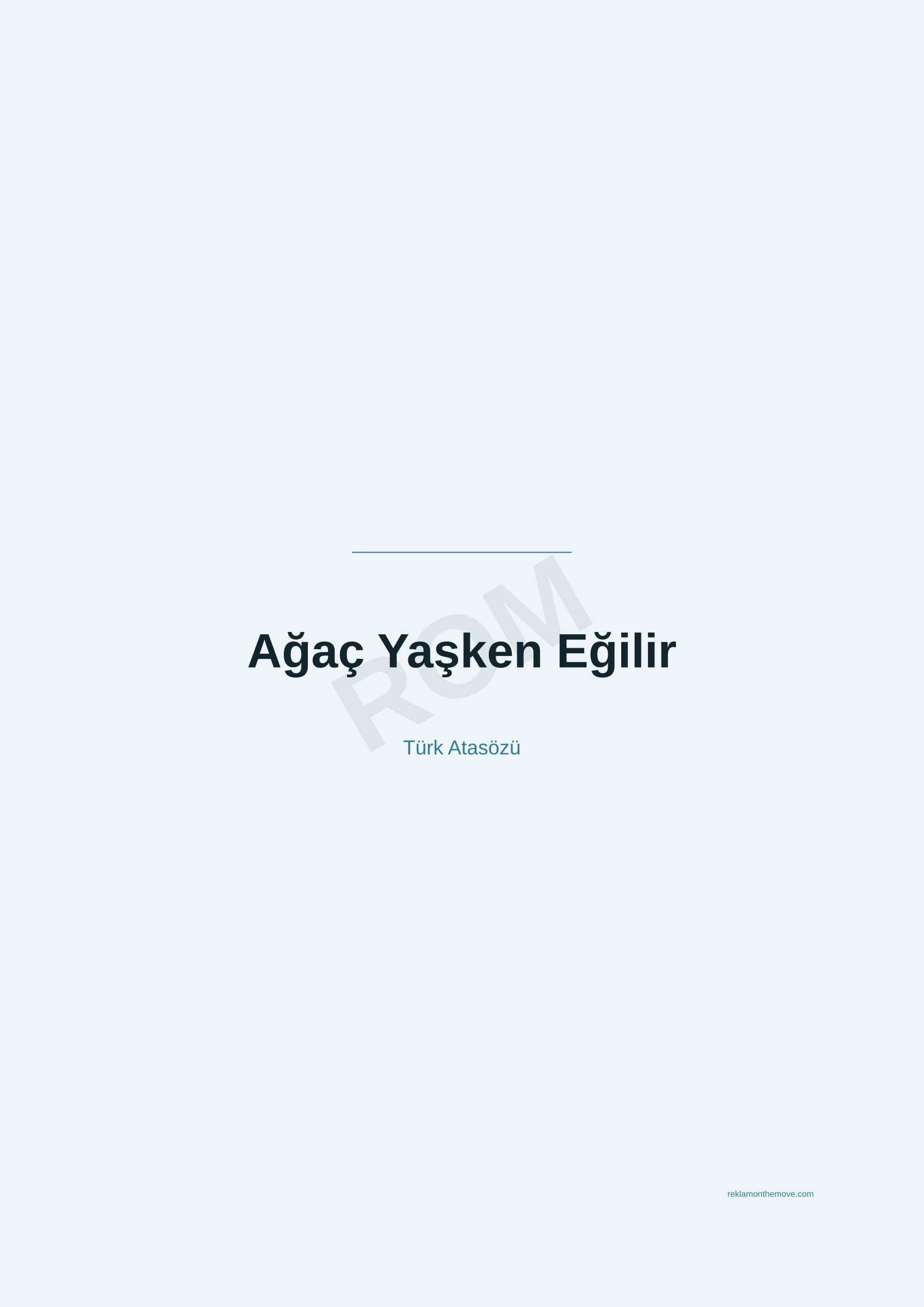 Ağaç Yaşken Eğilir · Okyanus — ROM dijital ürün önizlemesi (filigranlı)
