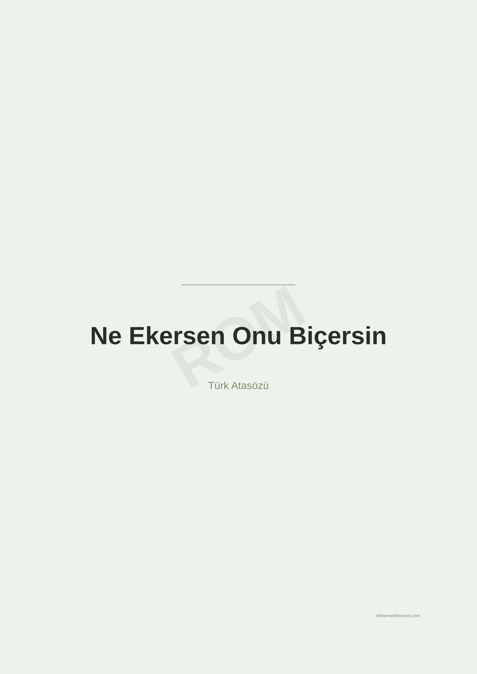 Ne Ekersen Onu Biçersin · Adaçayı · A2 — ROM dijital ürün önizlemesi (filigranlı)