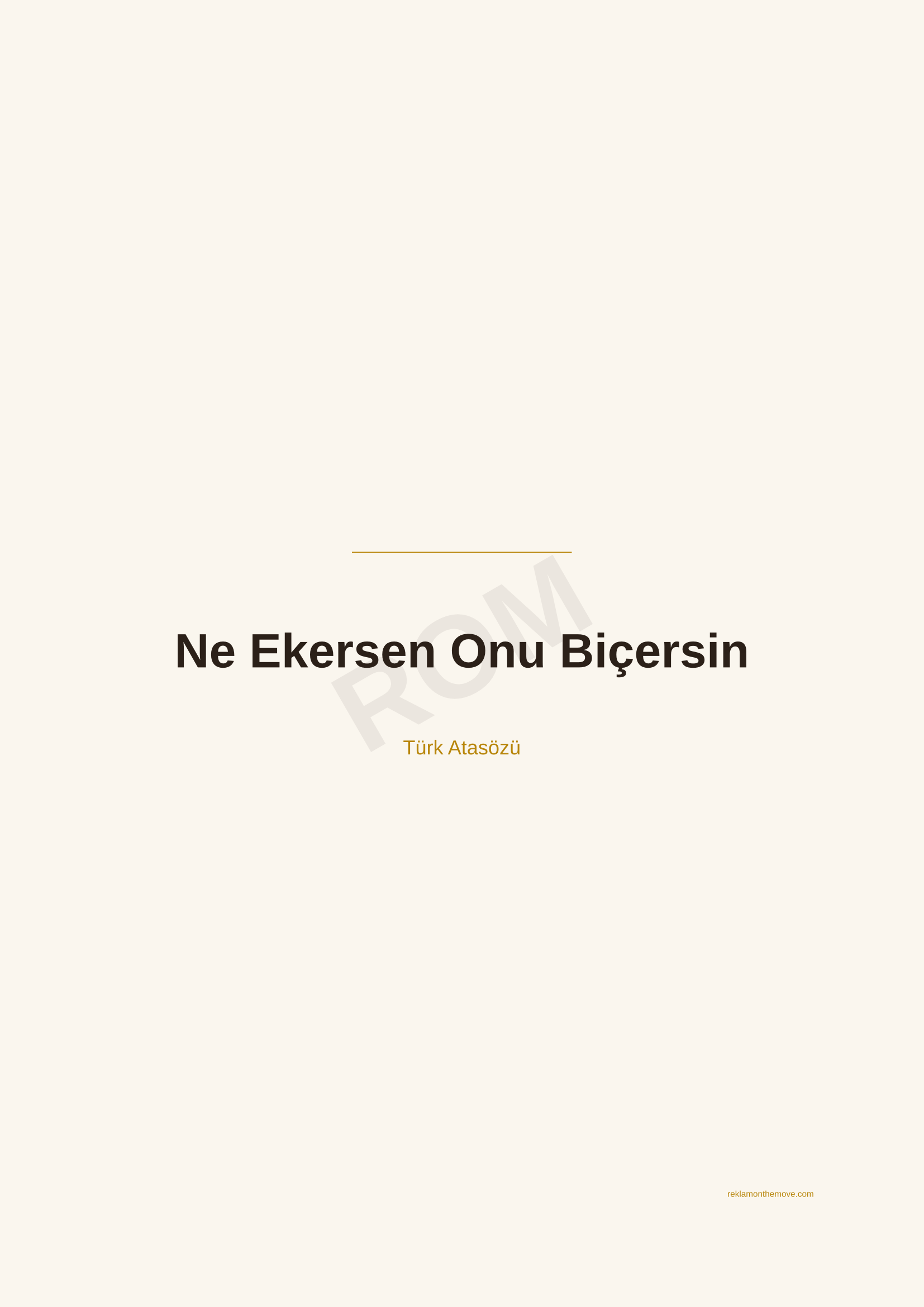 Ne Ekersen Onu Biçersin · Espresso · A2 — ROM dijital ürün önizlemesi (filigranlı)