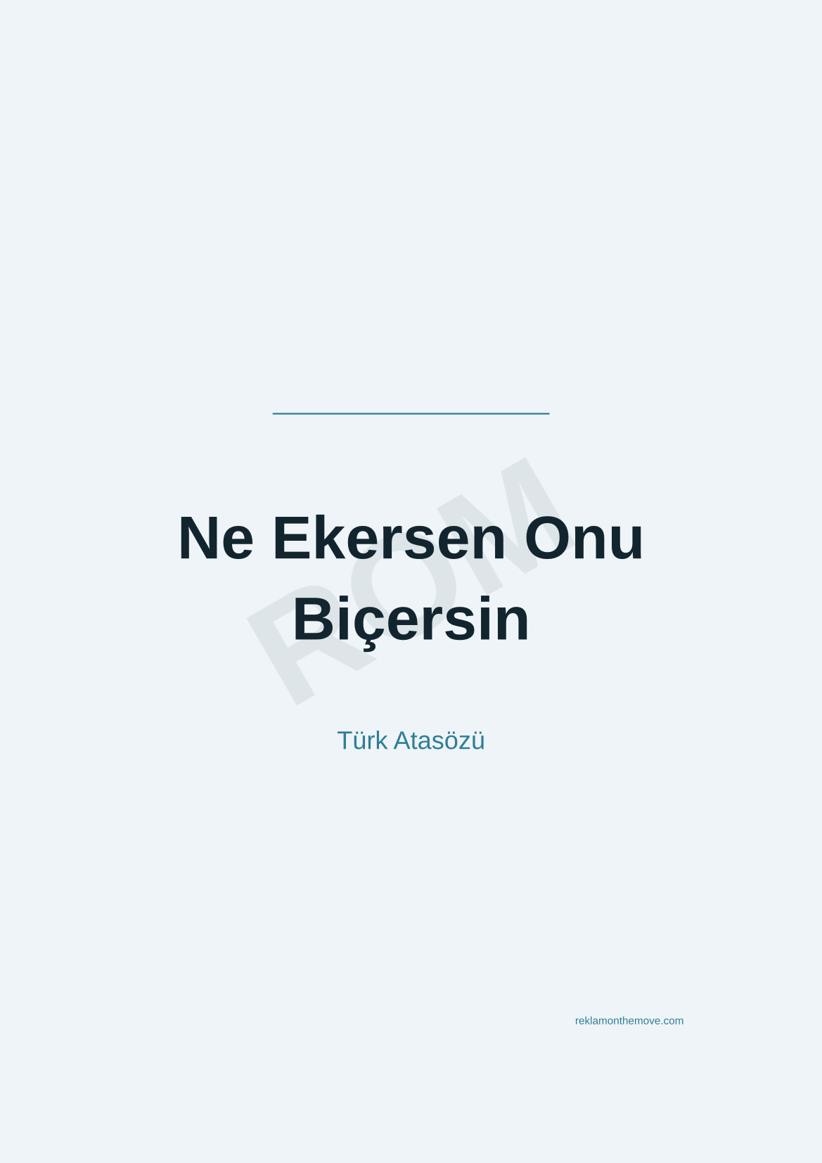 Ne Ekersen Onu Biçersin · Okyanus · A3 — ROM dijital ürün önizlemesi (filigranlı)