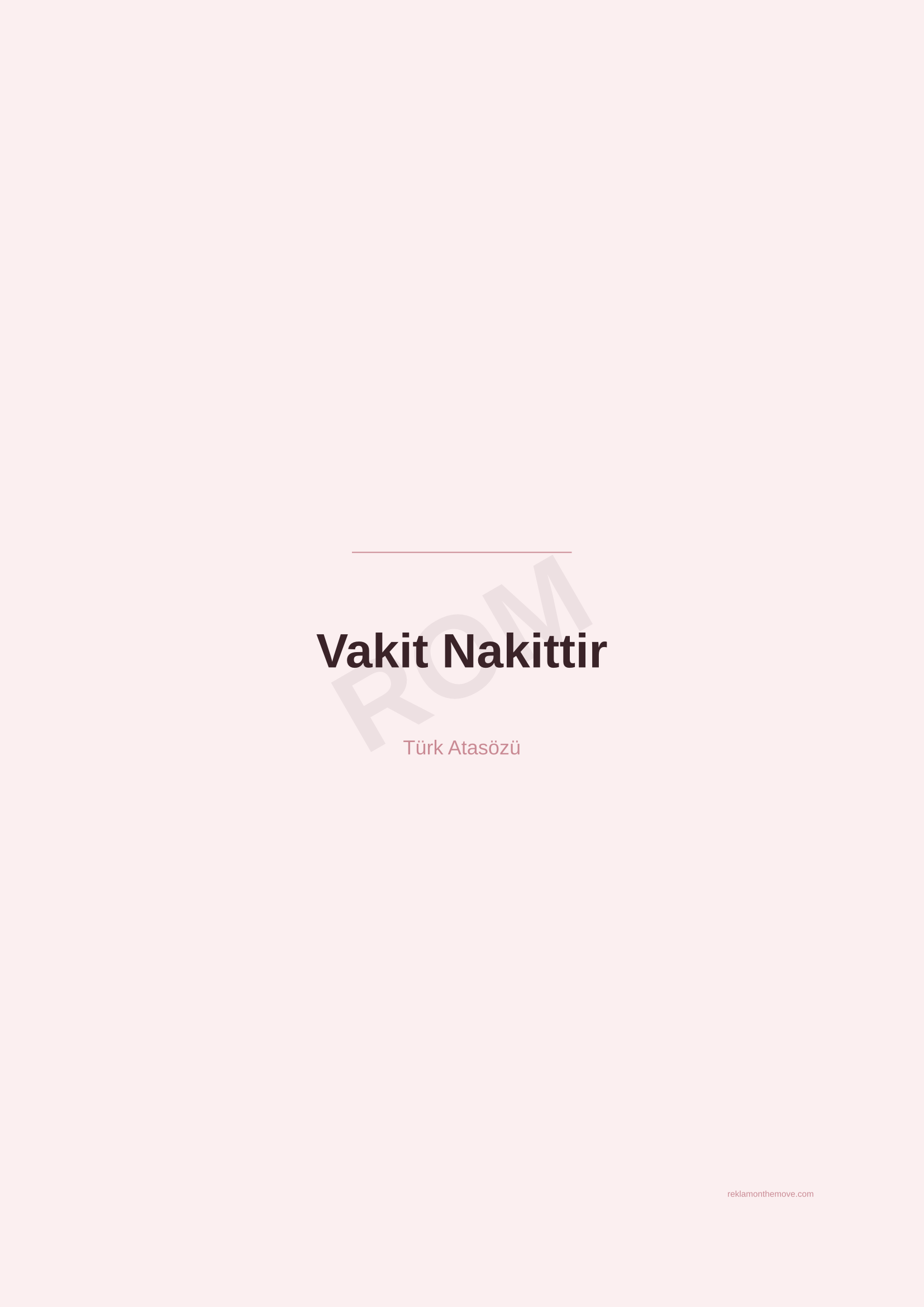 Vakit Nakittir · Gül — ROM dijital ürün önizlemesi (filigranlı)